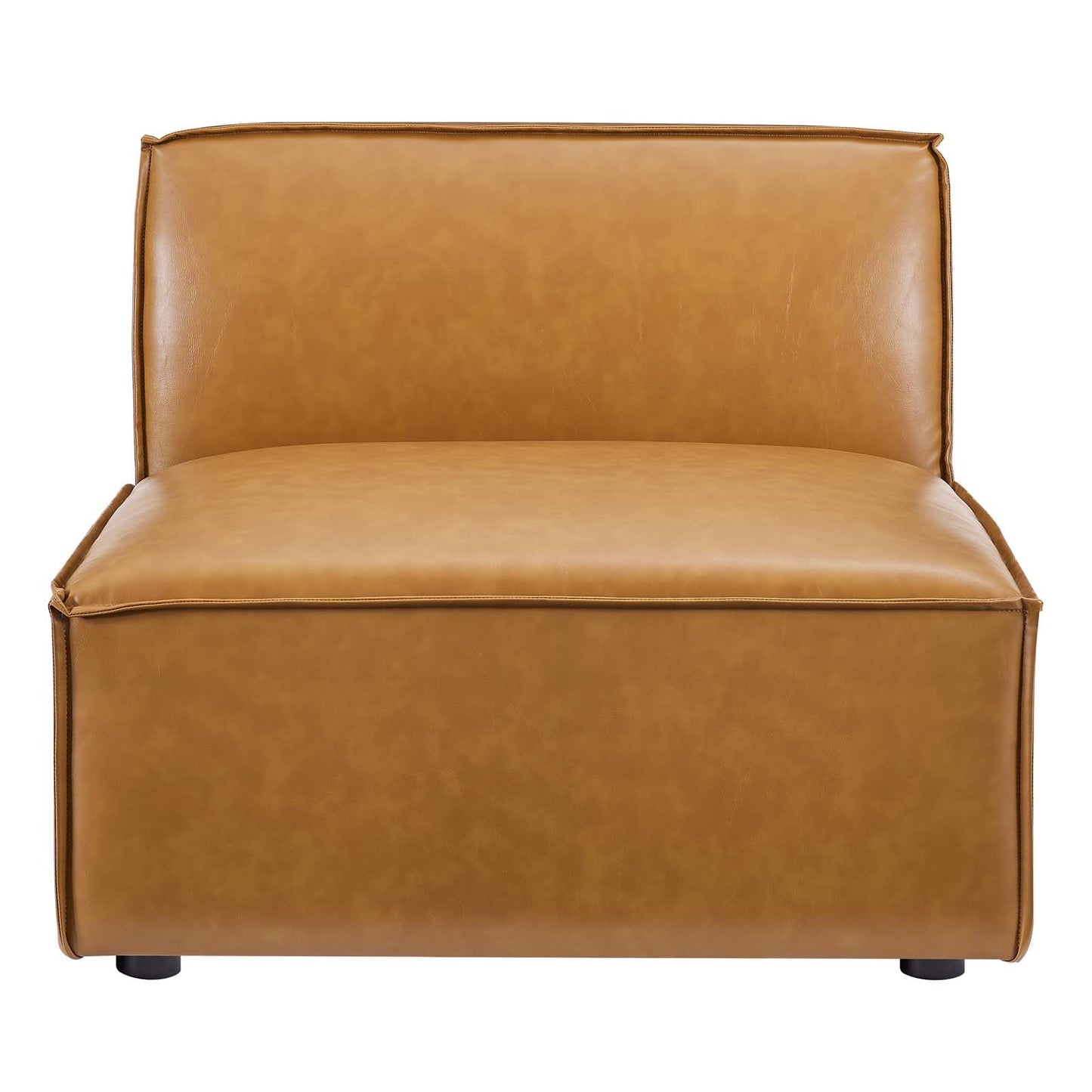 Modway Restore 6-Piece Vegan Leather Sectional Sofa EEI-4713-TAN | Sofas | Modishstore-5