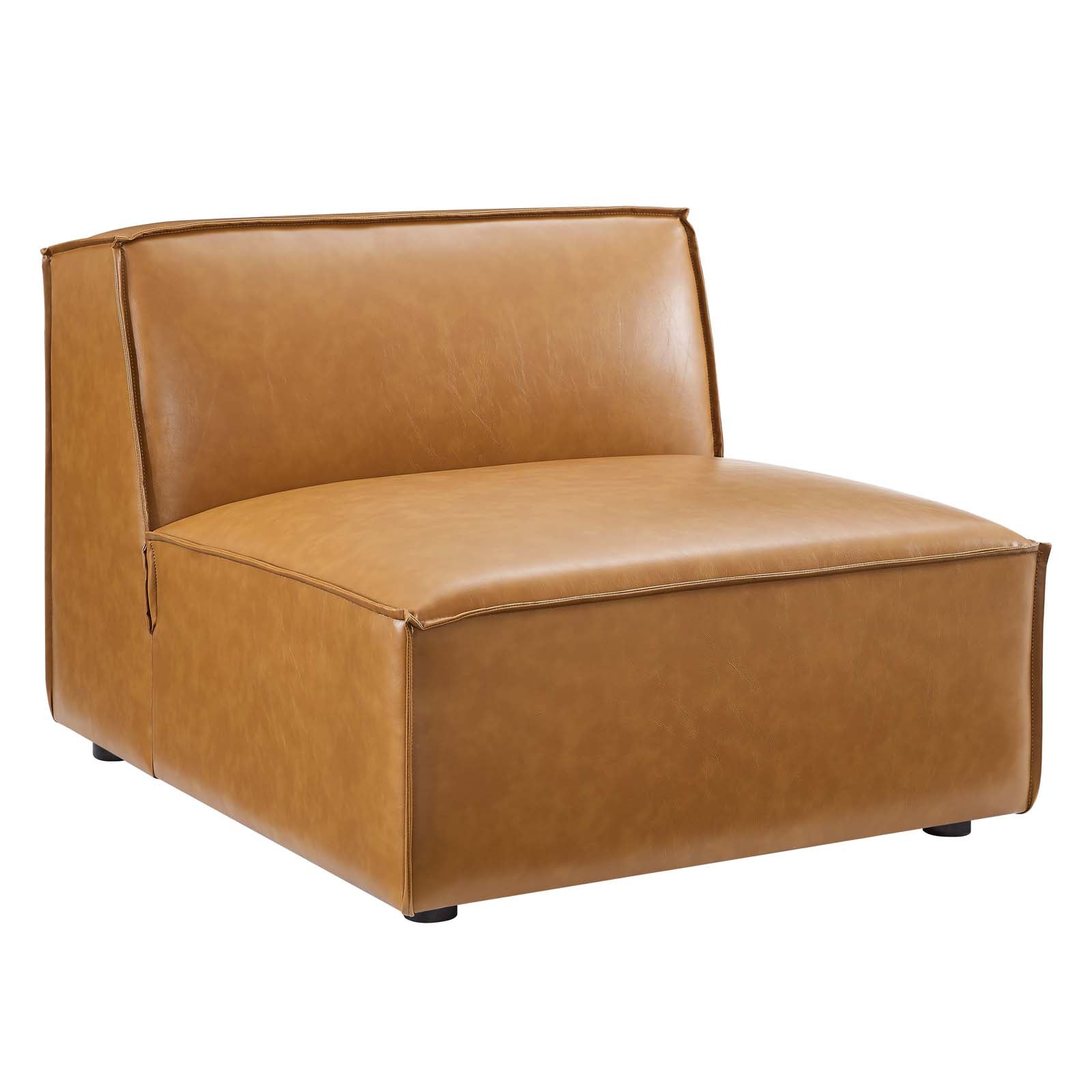Modway Restore 6-Piece Vegan Leather Sectional Sofa EEI-4714-TAN | Sofas | Modishstore-4
