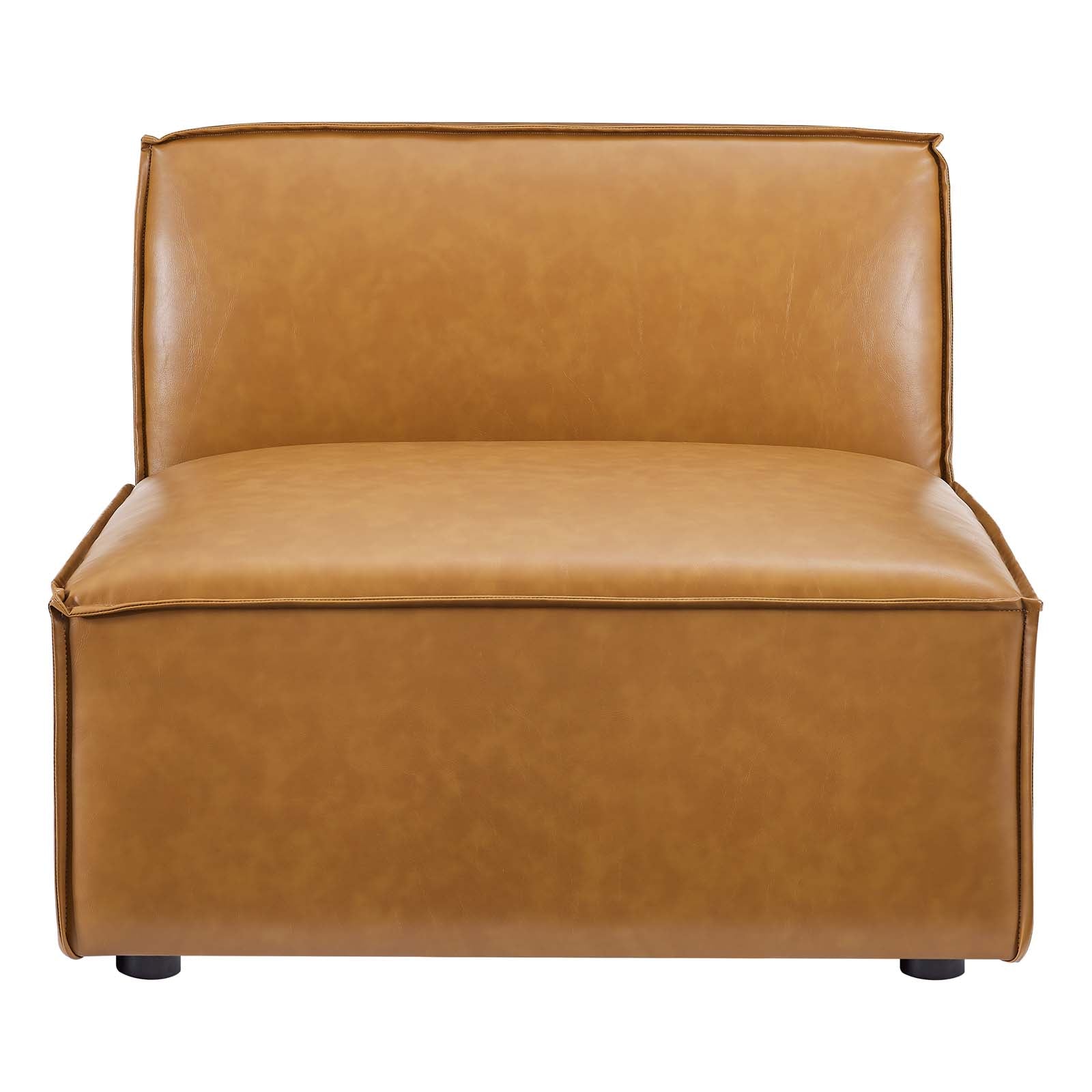 Modway Restore 6-Piece Vegan Leather Sectional Sofa EEI-4714-TAN | Sofas | Modishstore-5