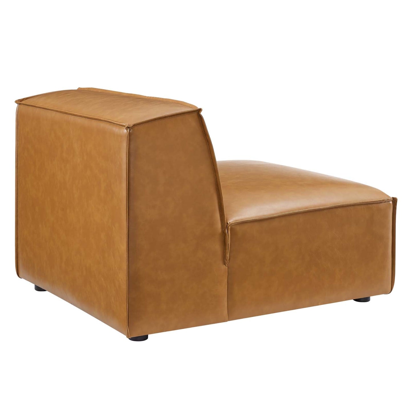 Modway Restore 6-Piece Vegan Leather Sectional Sofa EEI-4714-TAN | Sofas | Modishstore-6