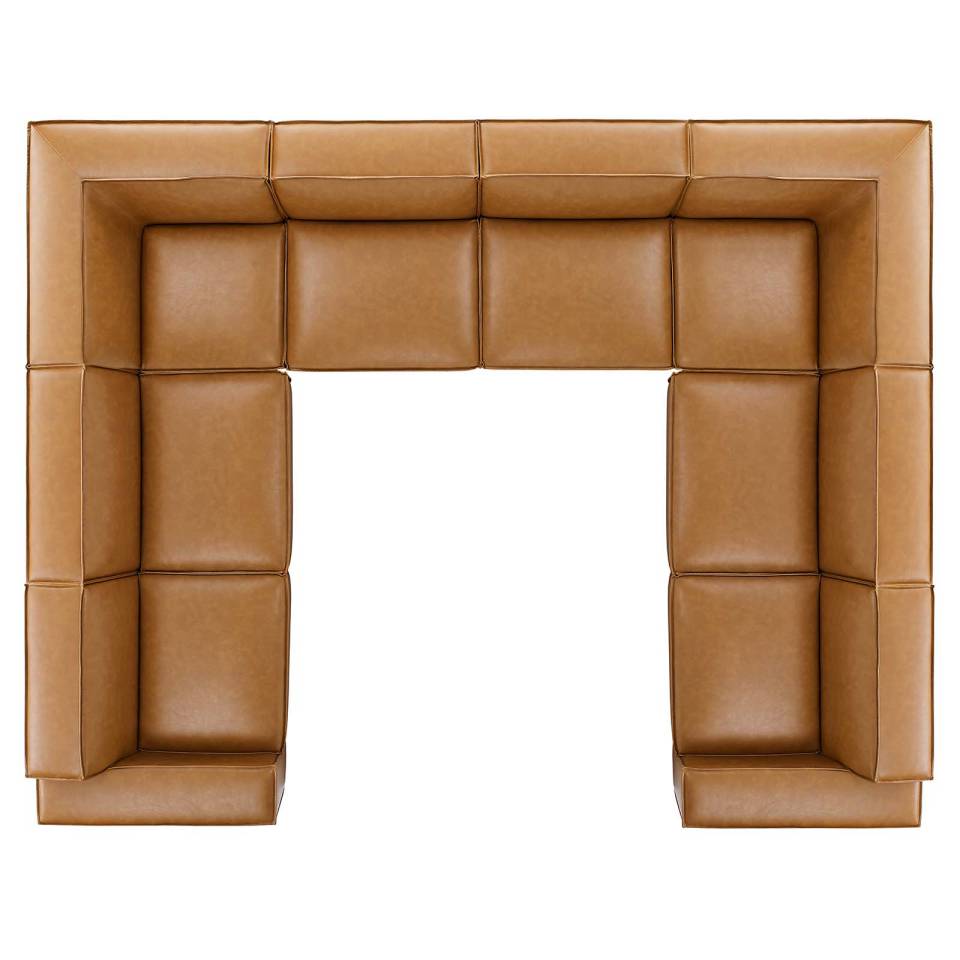 Modway Restore 8-Piece Vegan Leather Sectional Sofa | Sofas | Modishstore-4