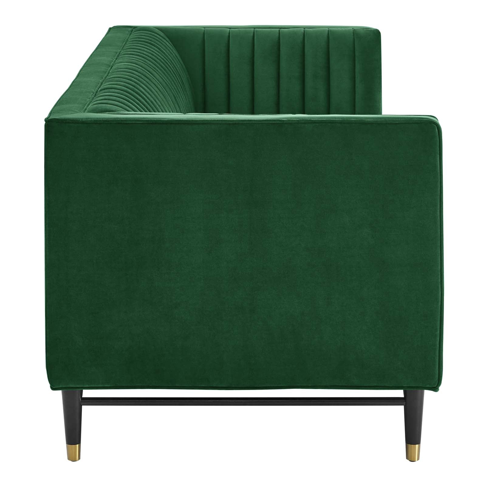 Modway Devote Channel Tufted Performance Velvet Sofa | Sofas | 