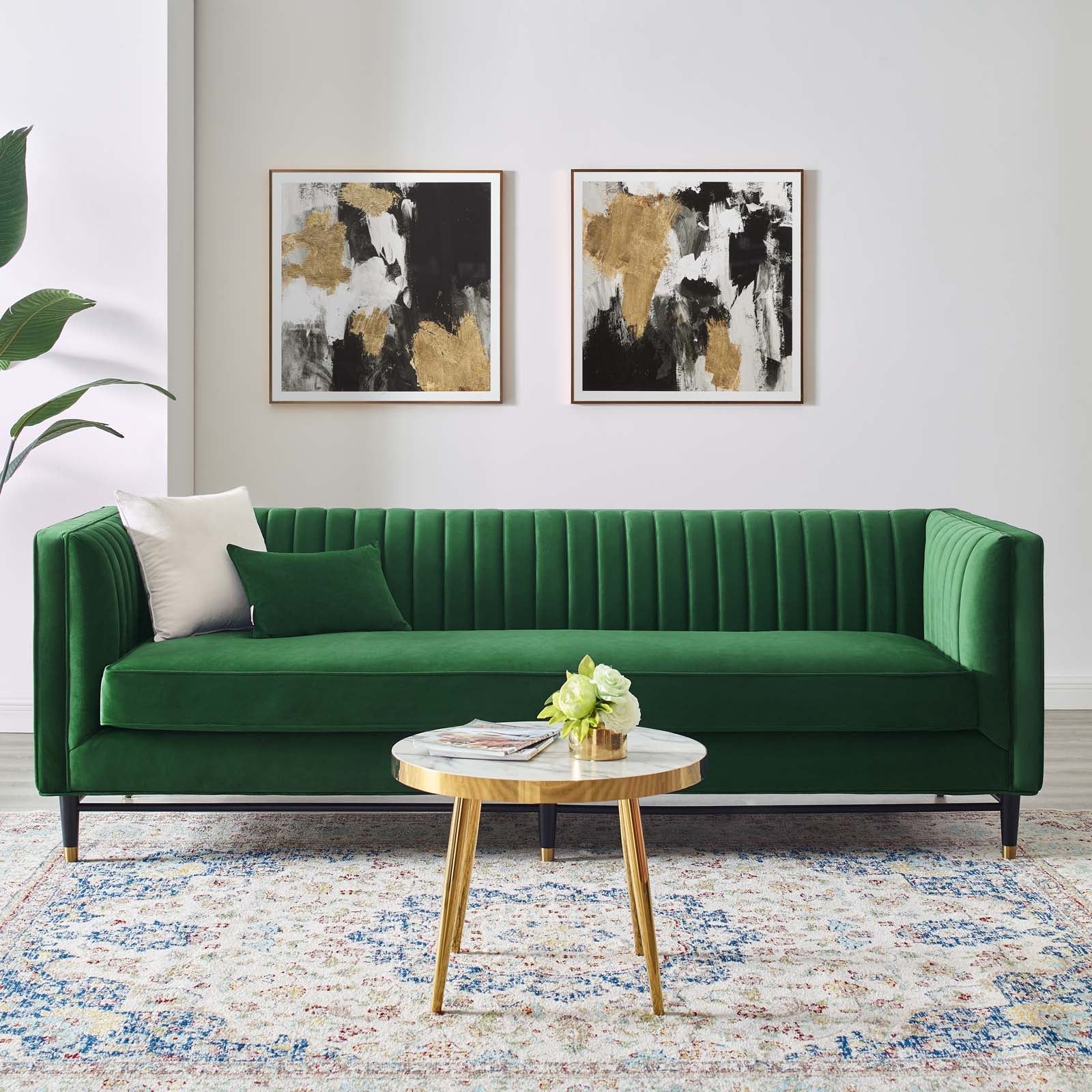Modway Devote Channel Tufted Performance Velvet Sofa | Sofas | 