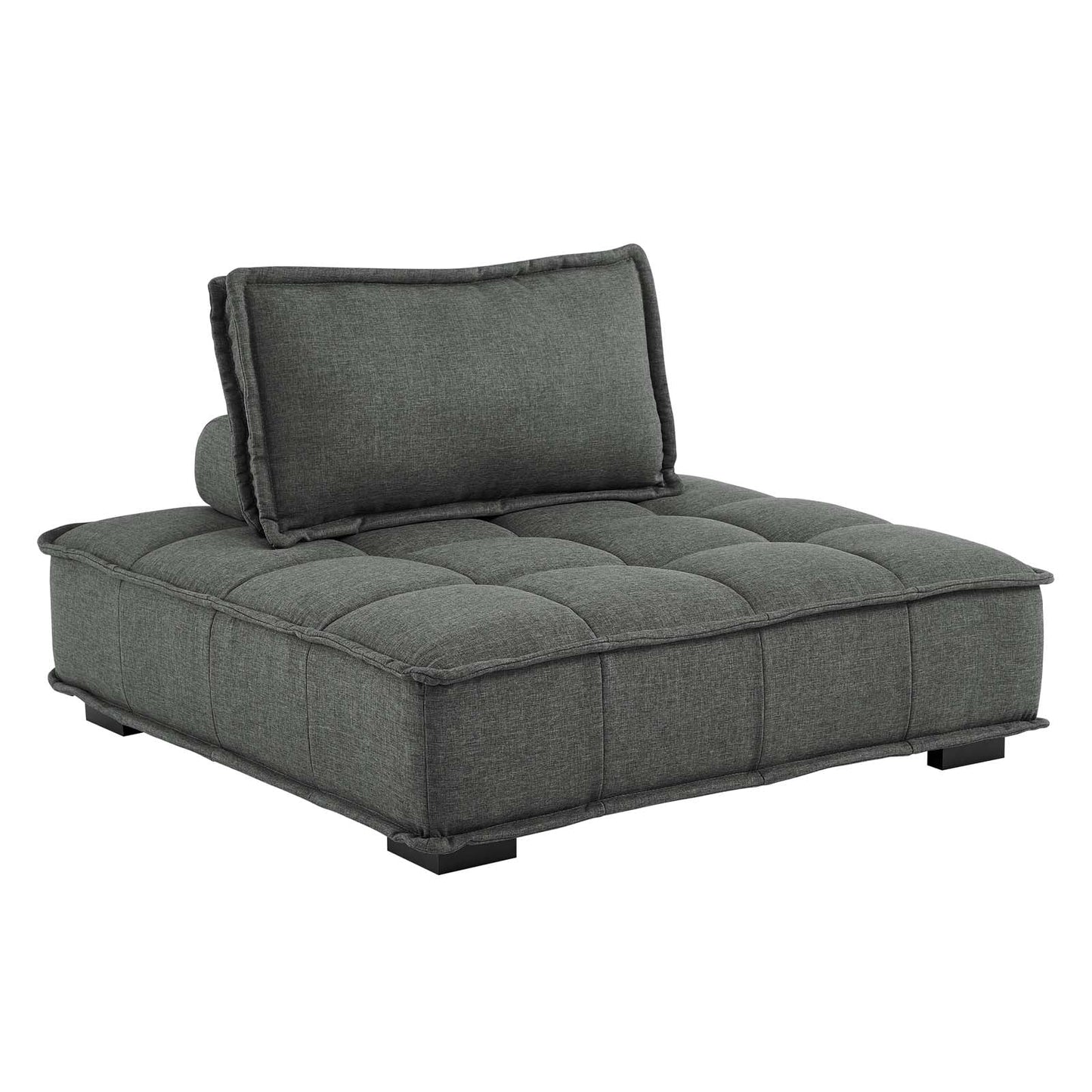 Modway Saunter Tufted Fabric Armless Chair | Lounge Chairs | Modishstore-10