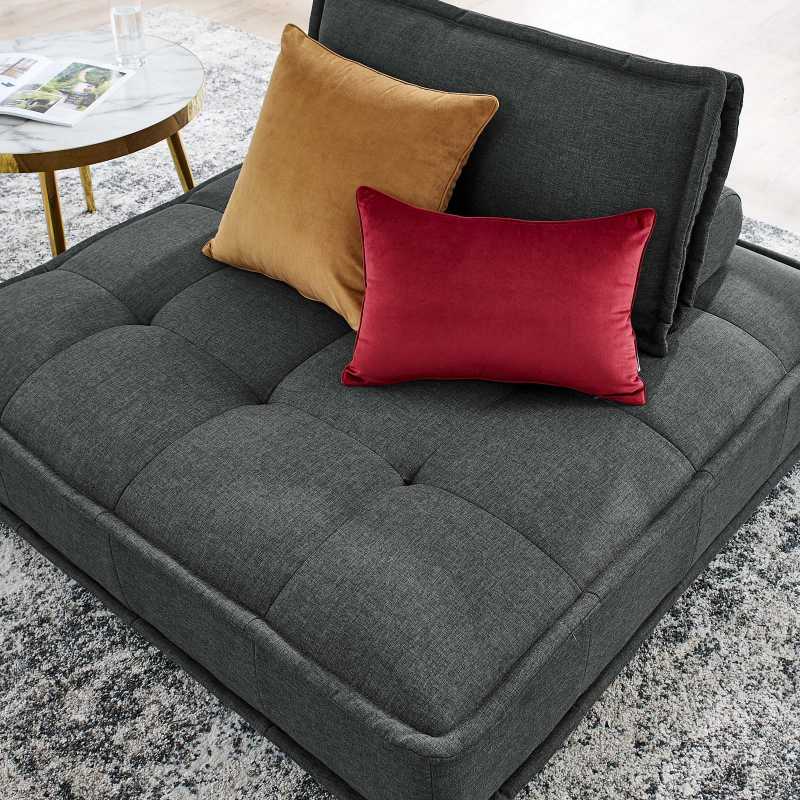 Modway Saunter Tufted Fabric Armless Chair | Lounge Chairs | Modishstore-9