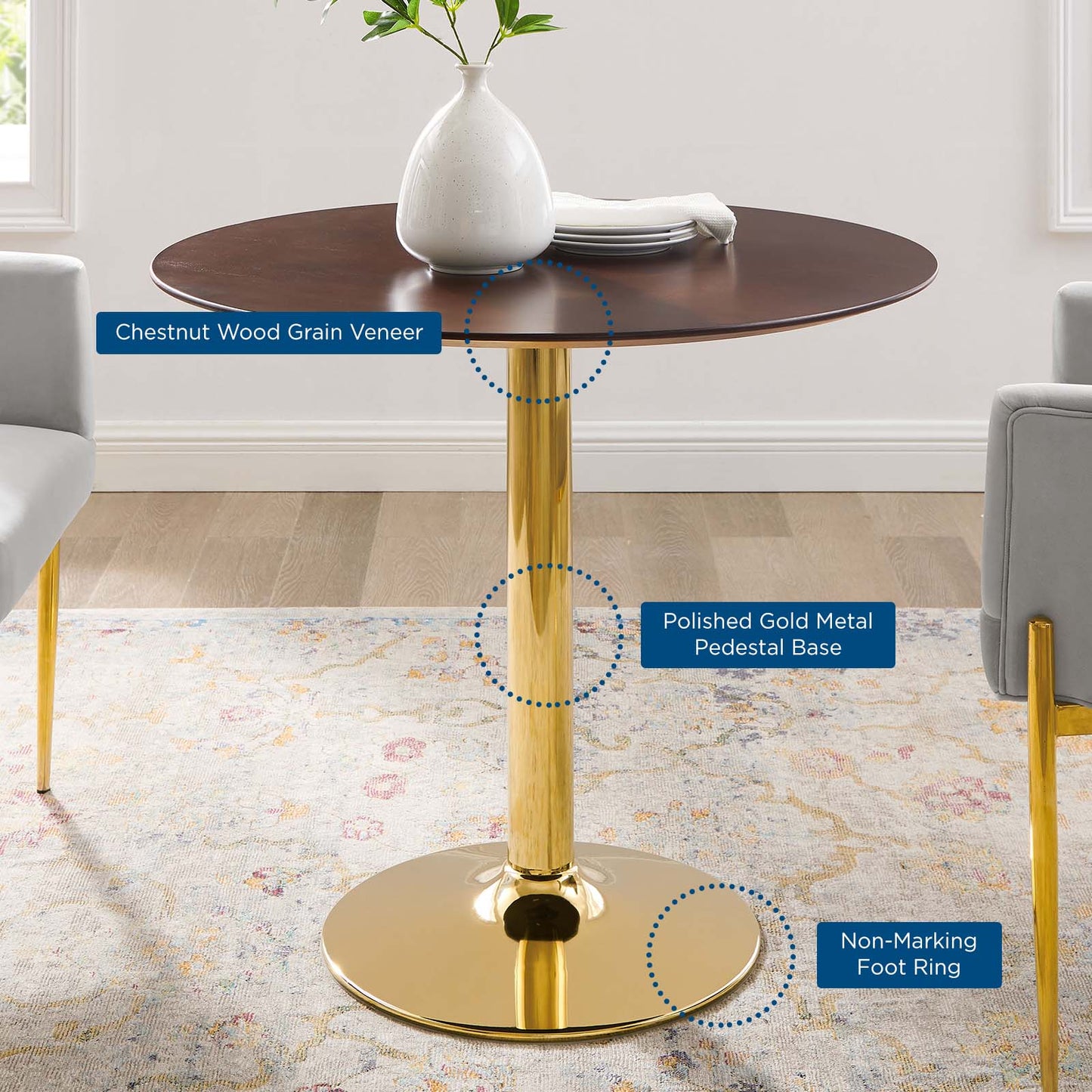 Modway Verne 35" Dining Table | Dining Tables | Modishstore-5