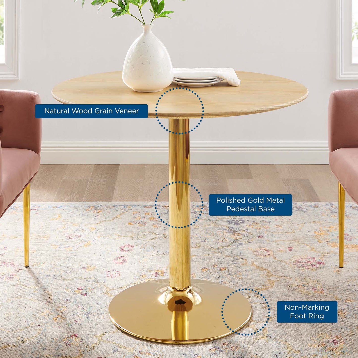 Modway Verne 35" Dining Table | Dining Tables | Modishstore-4
