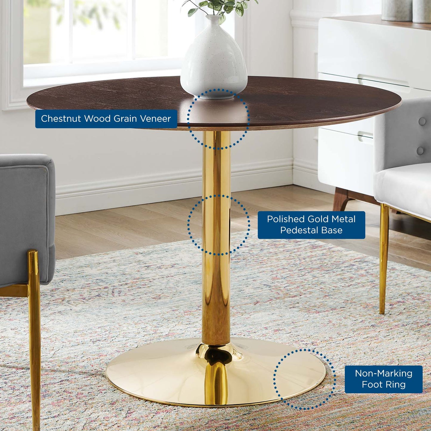 Modway Verne 40" Dining Table | Dining Tables | Modishstore-4