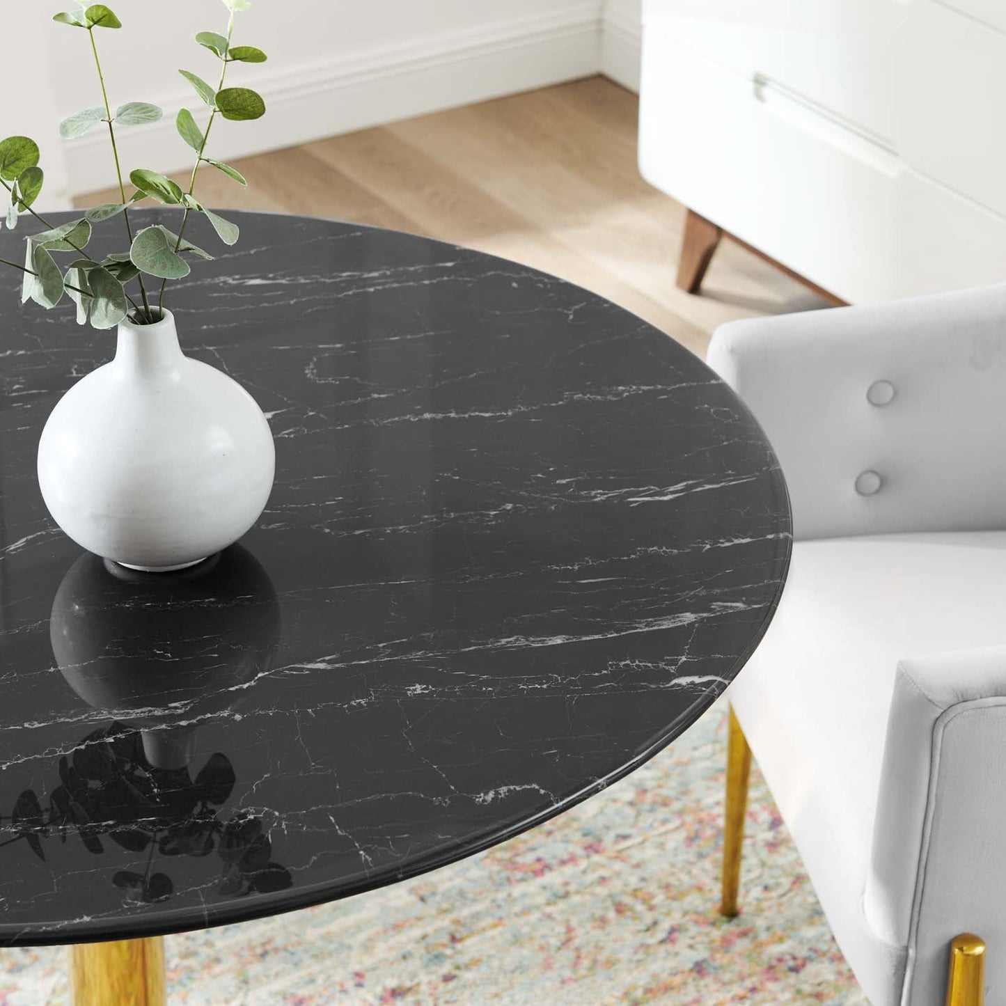 Modway Verne 40" Artificial Marble Dining Table | Dining Tables | Modishstore-5