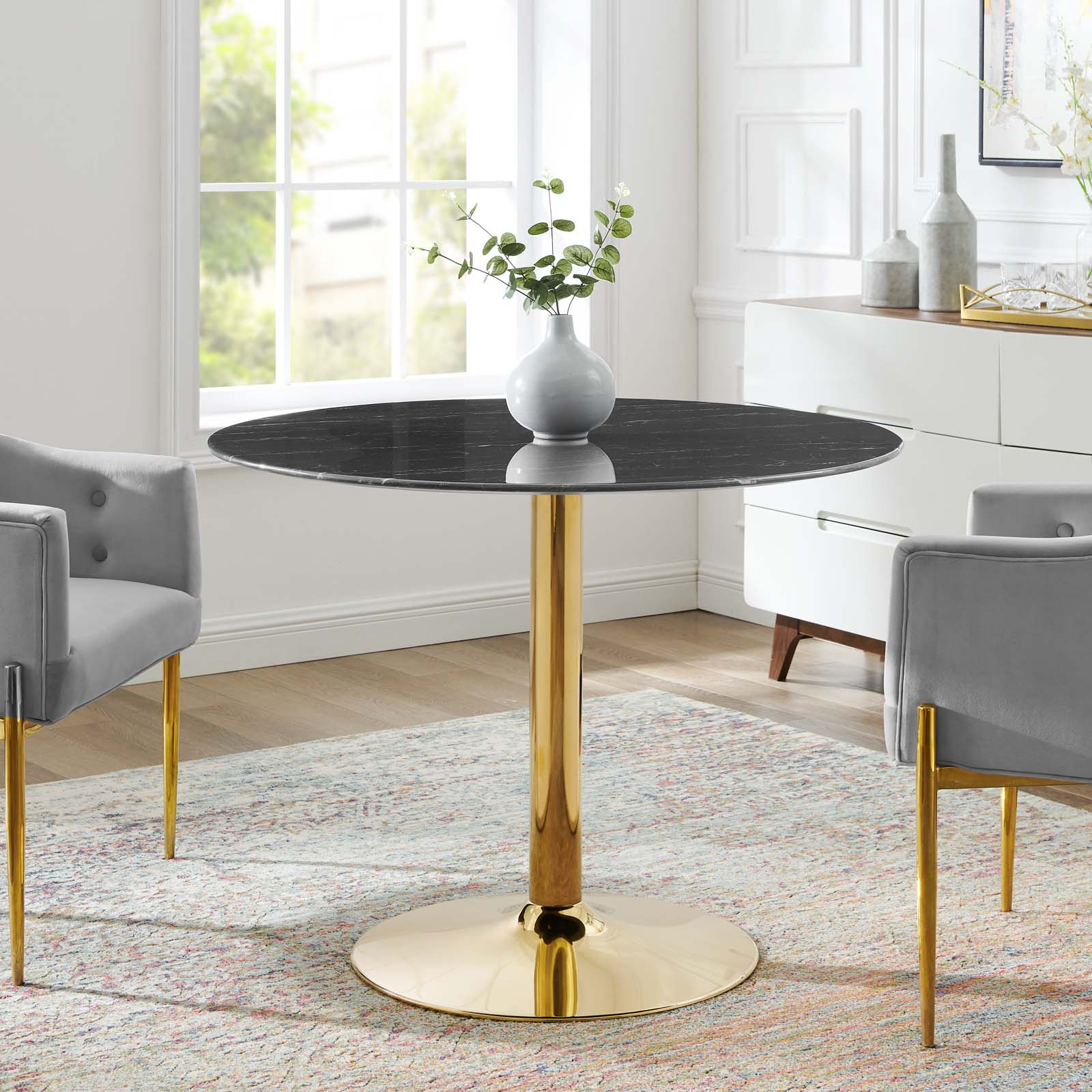 Modway Verne 40" Artificial Marble Dining Table | Dining Tables | Modishstore-6