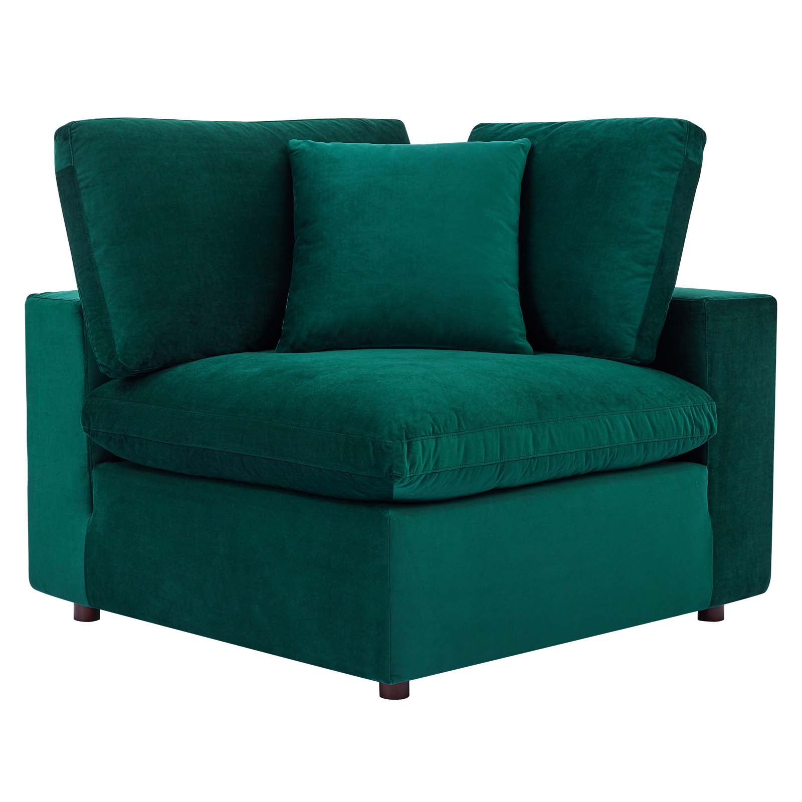 Modway Commix Down Filled Overstuffed Performance Velvet 5-Piece Sectional Sofa | Sofas | 