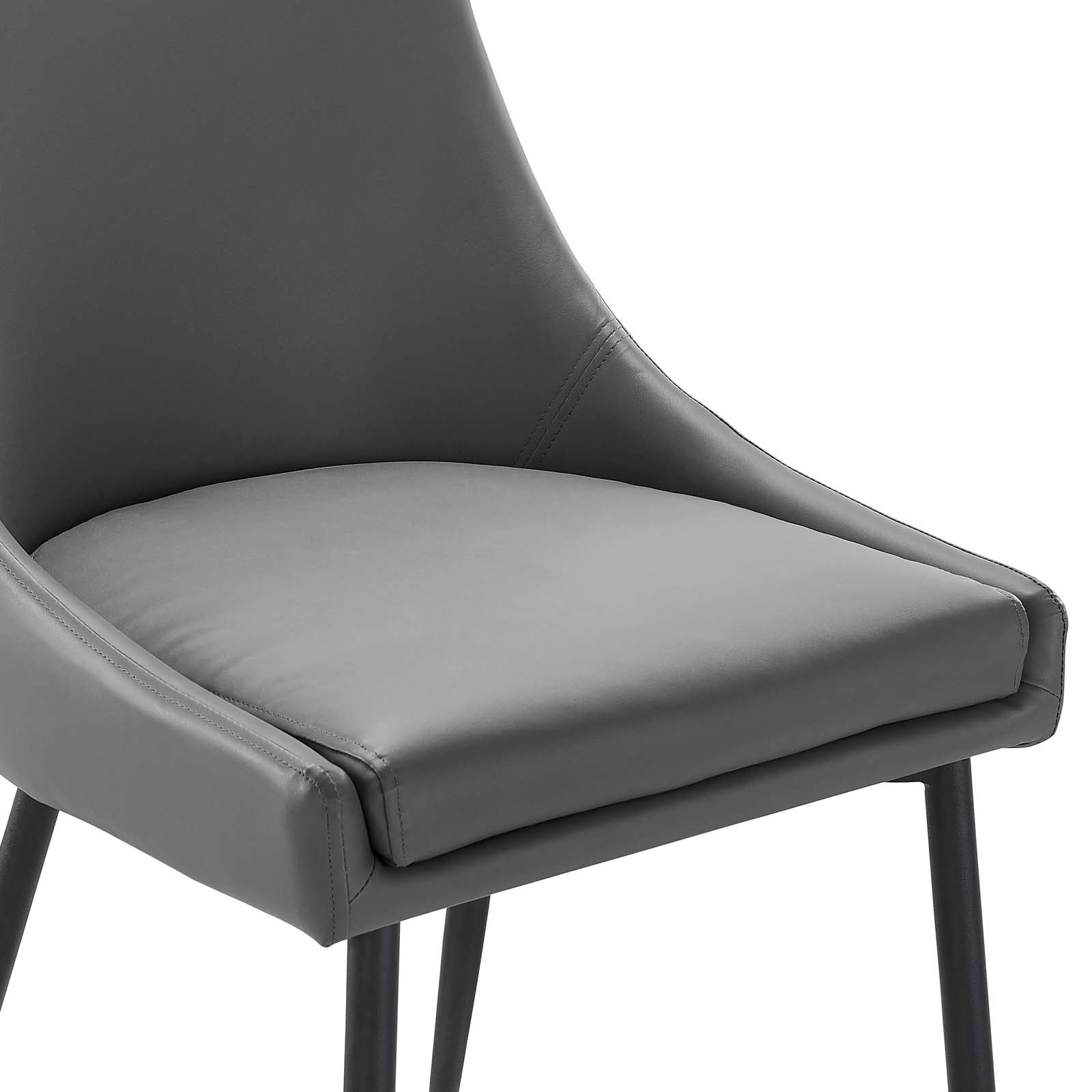 Modway Viscount Vegan Leather Dining Chairs - Set of 2 | Dining Chairs | Modishstore-3
