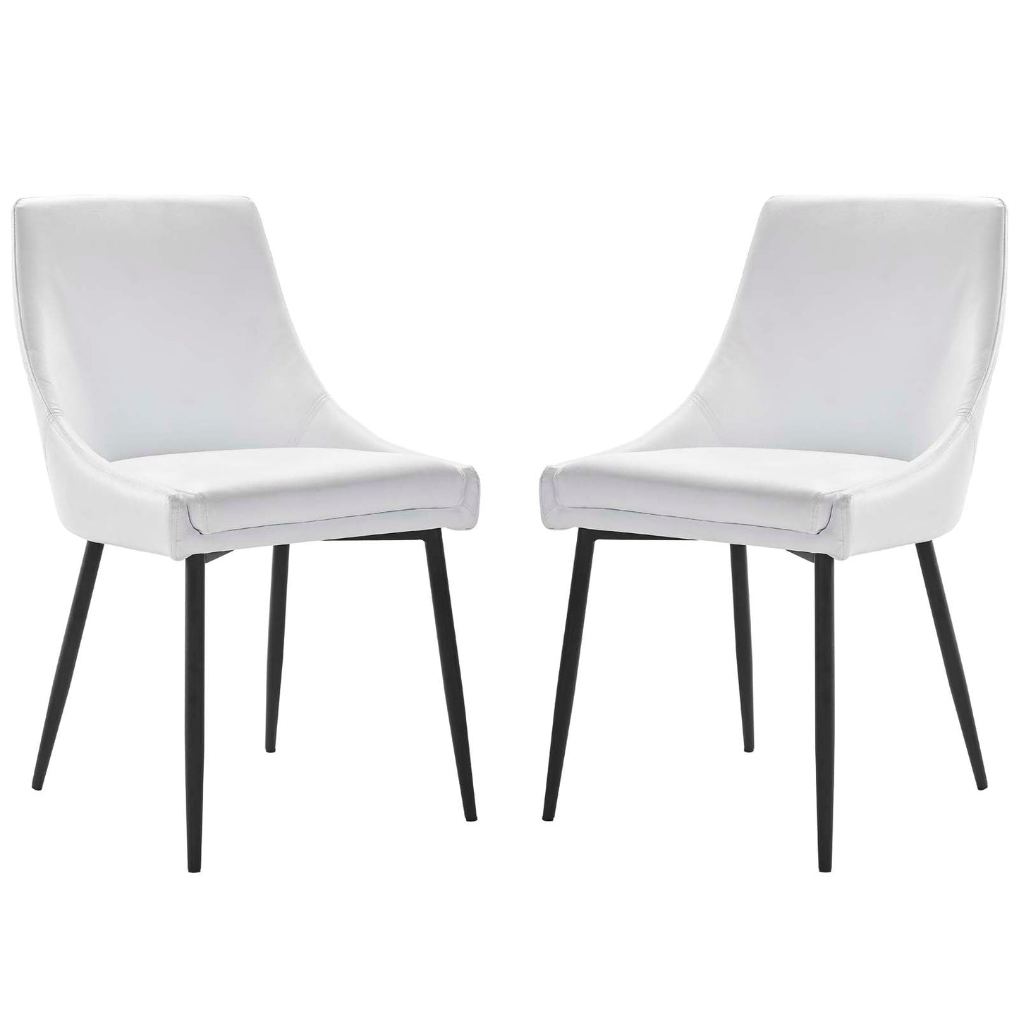 Modway Viscount Vegan Leather Dining Chairs - Set of 2 | Dining Chairs | Modishstore-20