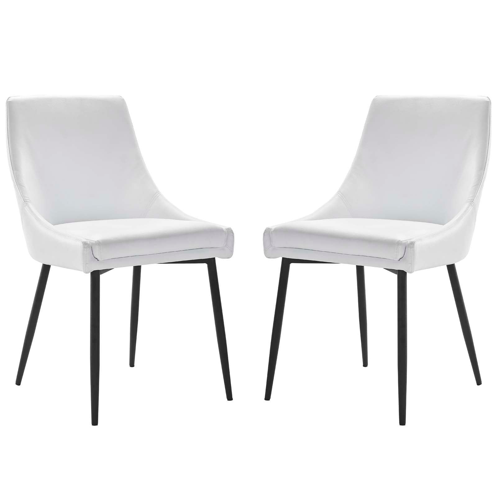 Modway Viscount Vegan Leather Dining Chairs - Set of 2 | Dining Chairs | Modishstore-20
