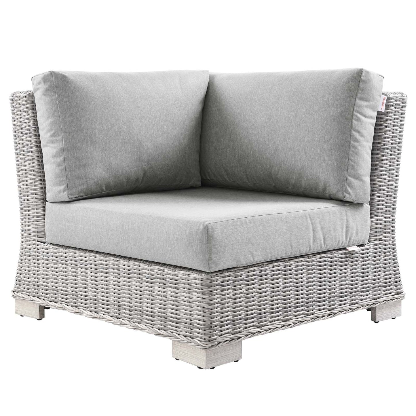 Modway Conway Outdoor Patio Wicker Rattan Corner Chair | Outdoor Sofas, Loveseats & Sectionals | 