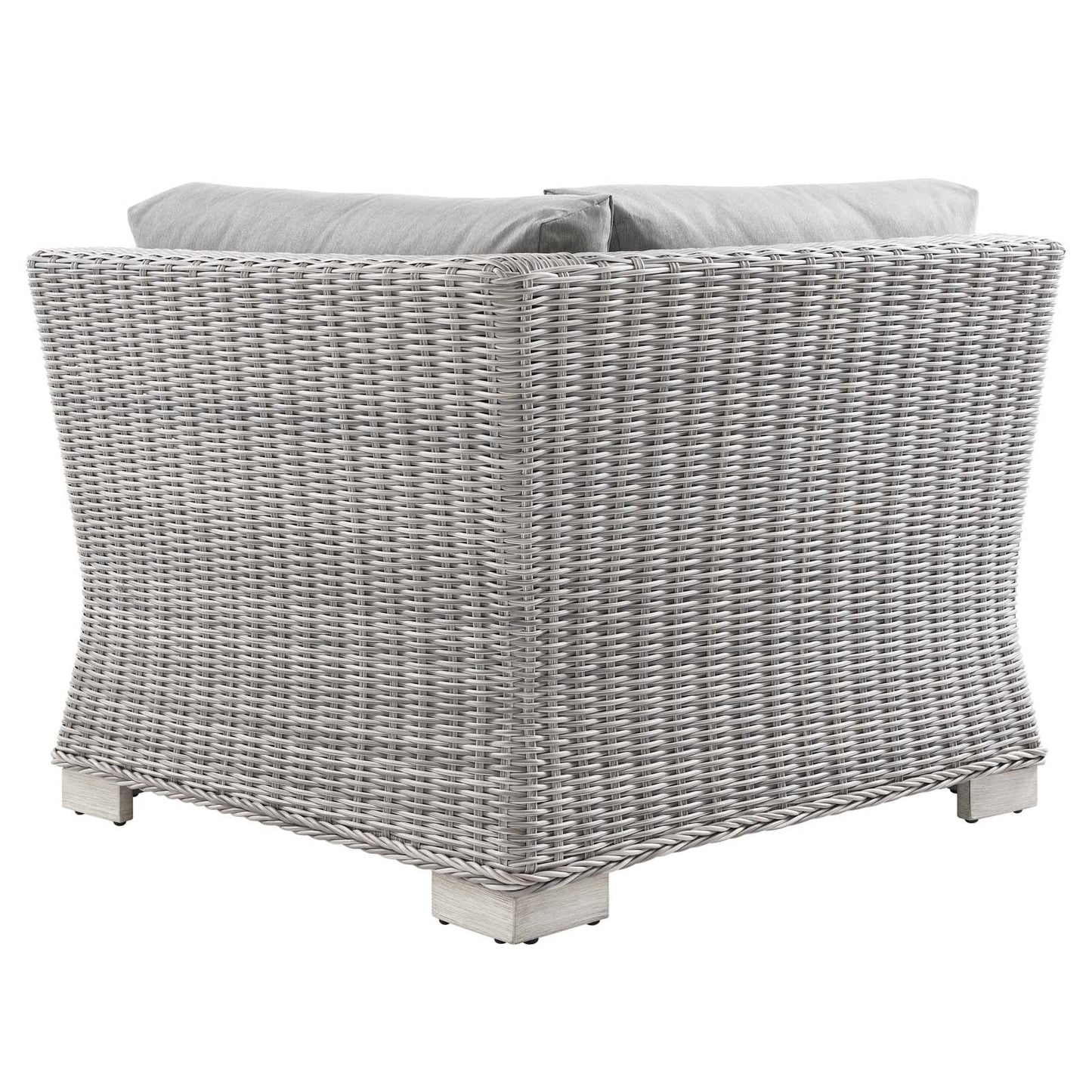 Modway Conway Outdoor Patio Wicker Rattan Corner Chair | Outdoor Sofas, Loveseats & Sectionals | 