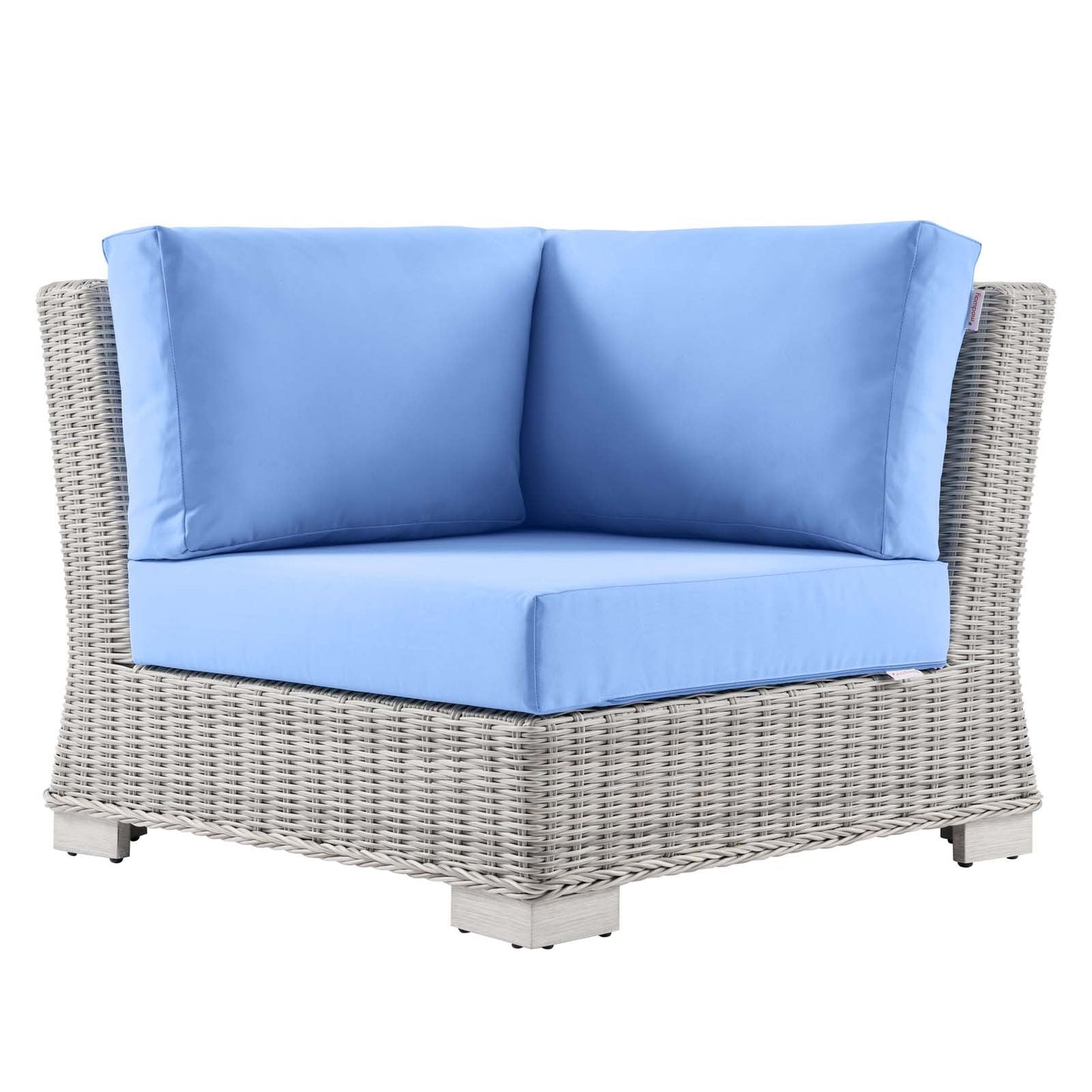 Modway Conway Outdoor Patio Wicker Rattan Corner Chair | Outdoor Sofas, Loveseats & Sectionals | 