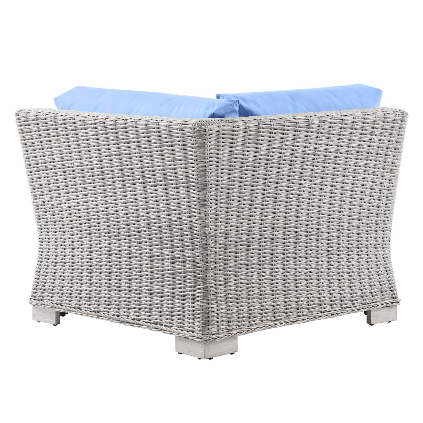 Modway Conway Outdoor Patio Wicker Rattan Corner Chair | Outdoor Sofas, Loveseats & Sectionals | 