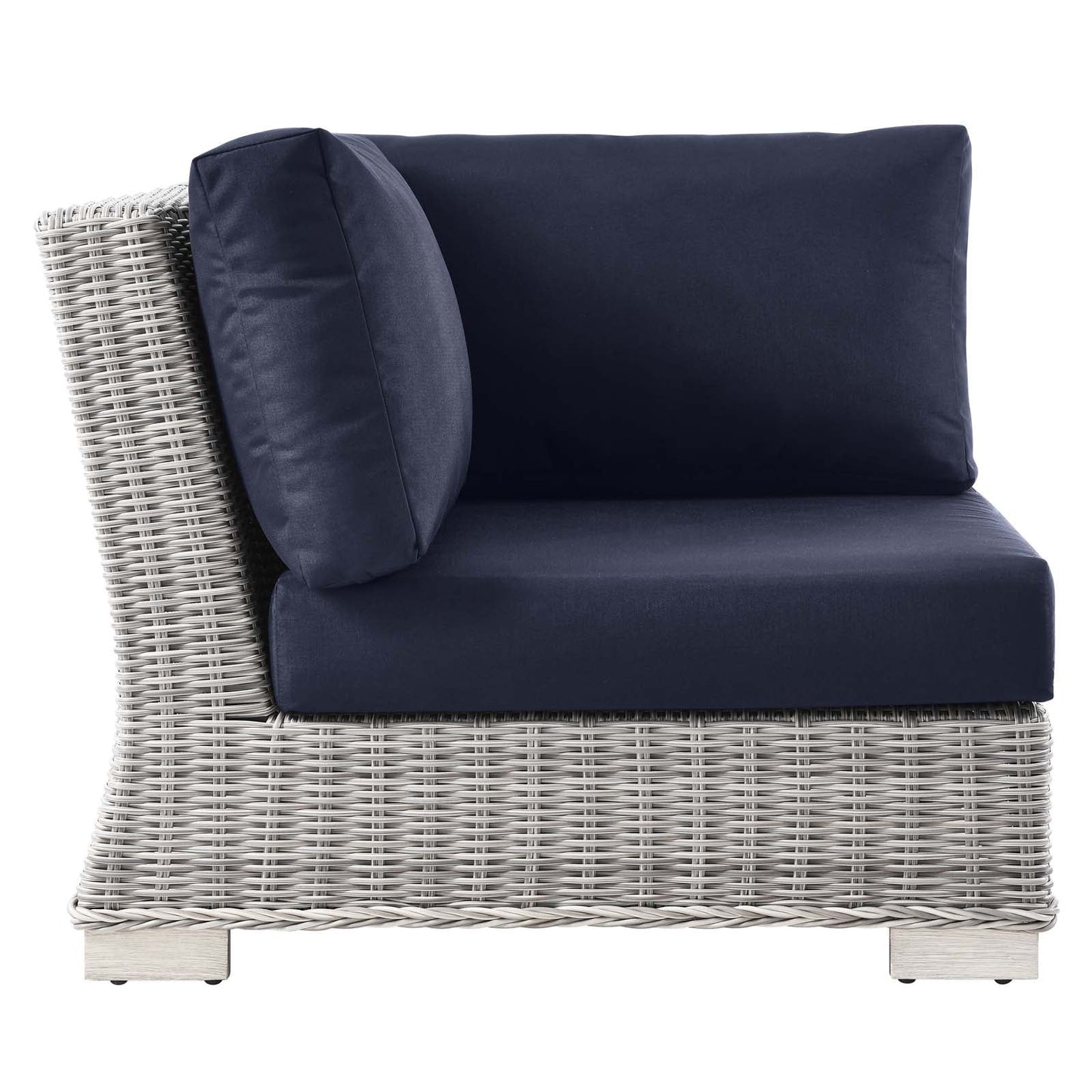 Modway Conway Outdoor Patio Wicker Rattan Corner Chair | Outdoor Sofas, Loveseats & Sectionals | 