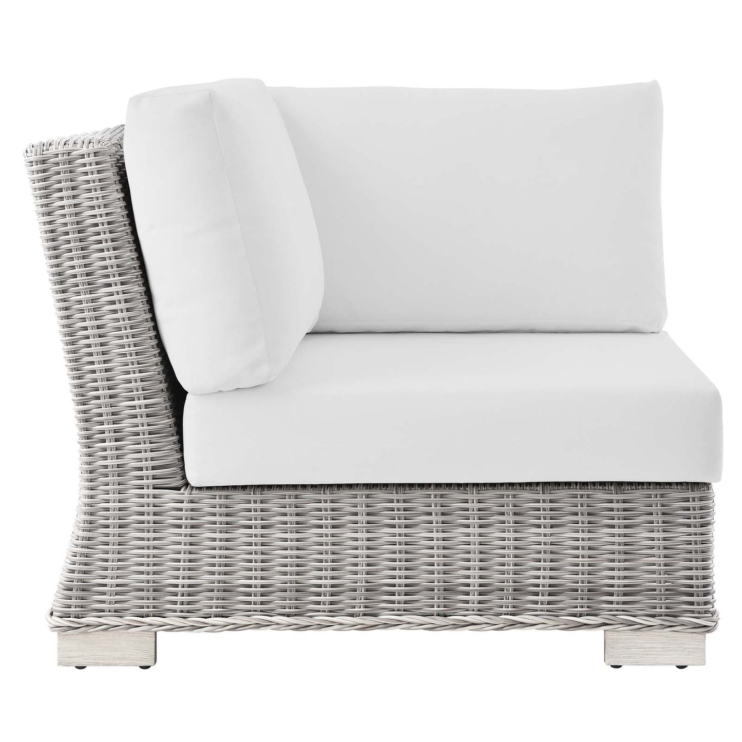 Modway Conway Outdoor Patio Wicker Rattan Corner Chair | Outdoor Sofas, Loveseats & Sectionals | 