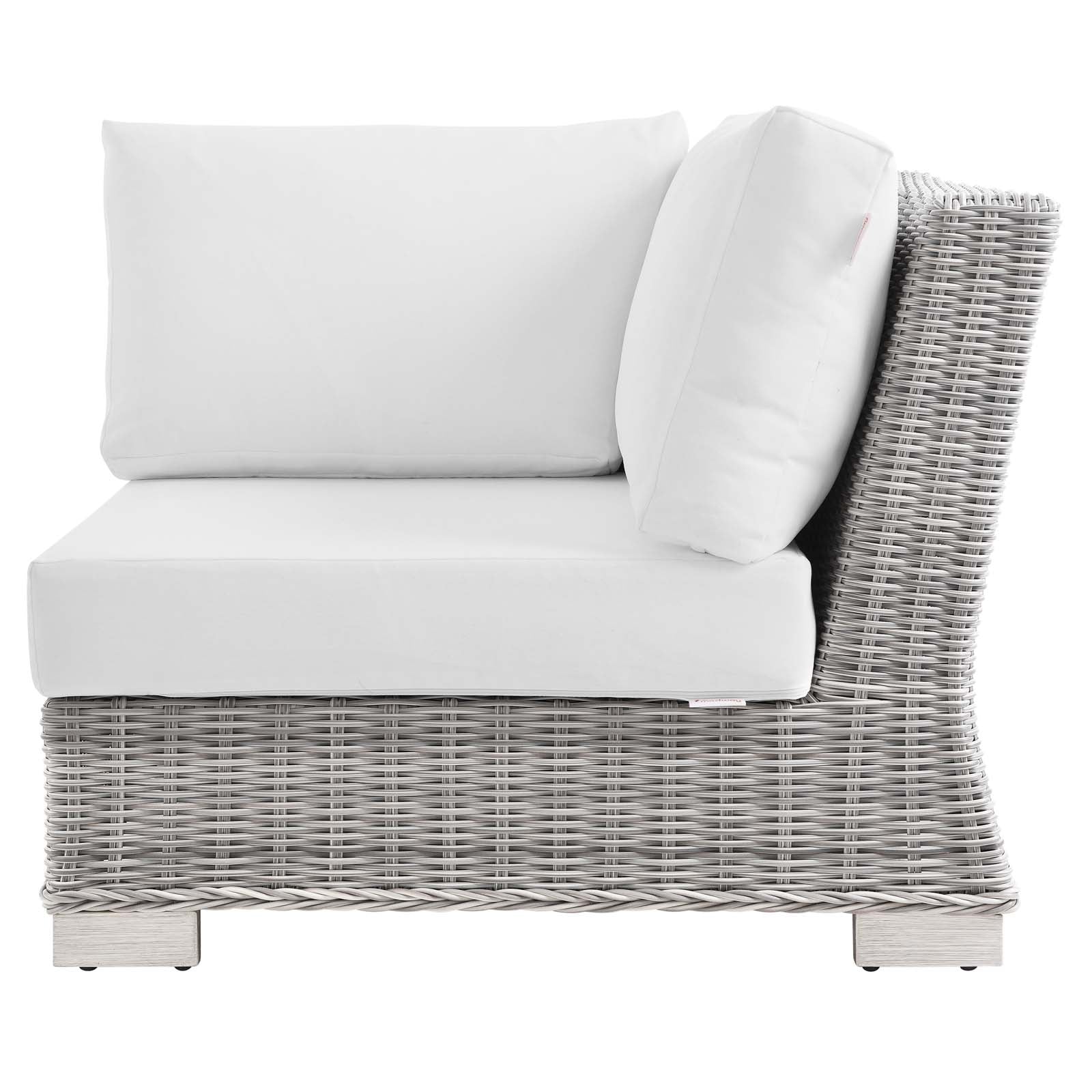 Modway Conway Outdoor Patio Wicker Rattan Corner Chair | Outdoor Sofas, Loveseats & Sectionals | 