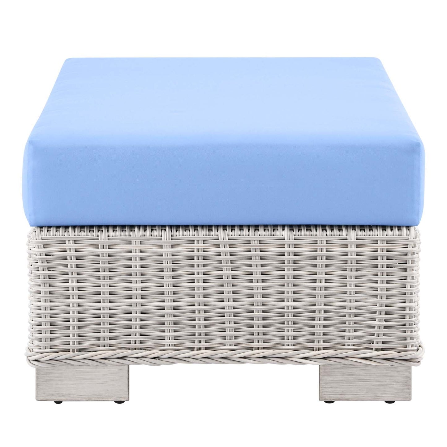 Modway Conway Outdoor Patio Wicker Rattan Ottoman | Outdoor Sofas, Loveseats & Sectionals | 