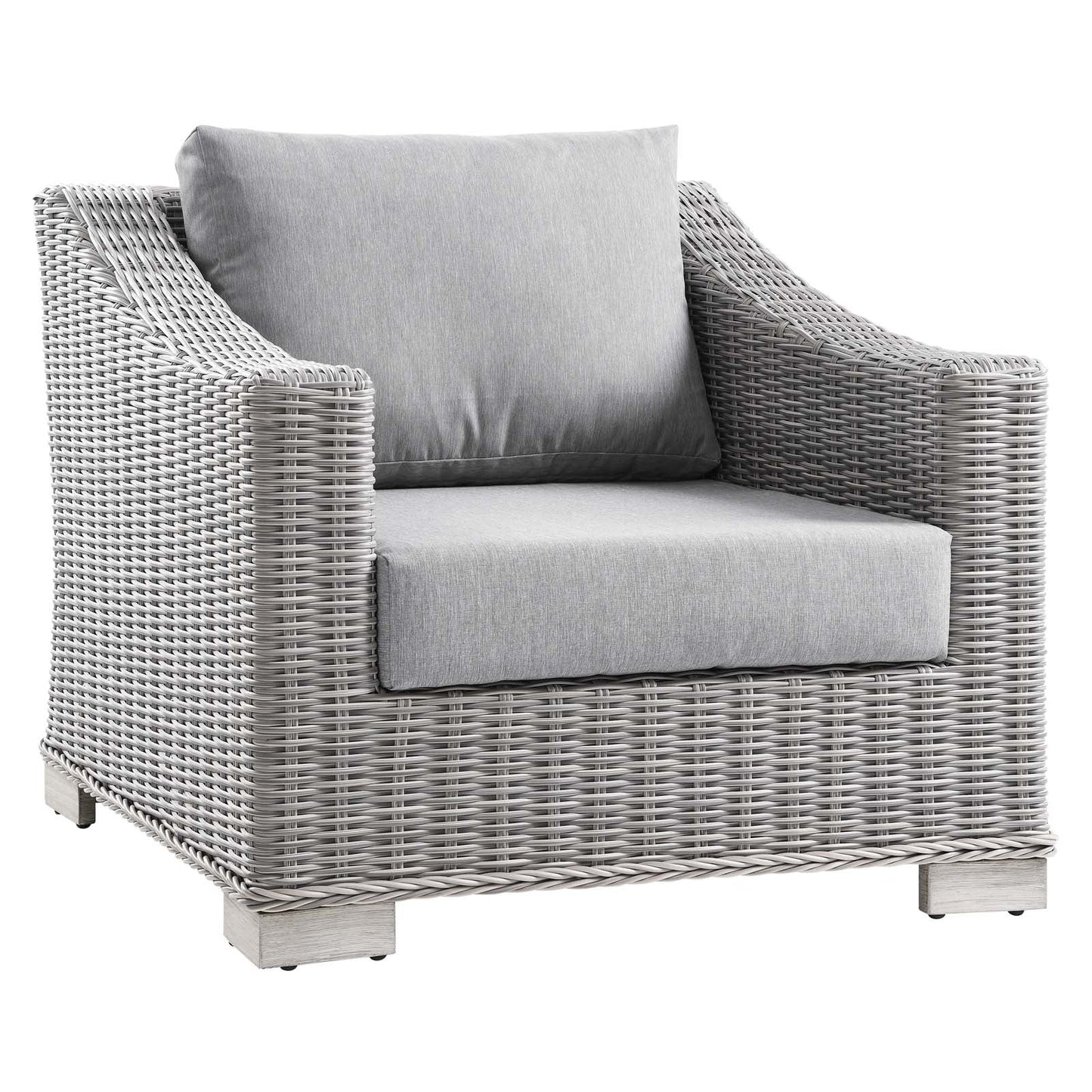 Modway Conway Outdoor Patio Wicker Rattan Armchair | Outdoor Sofas, Loveseats & Sectionals | 