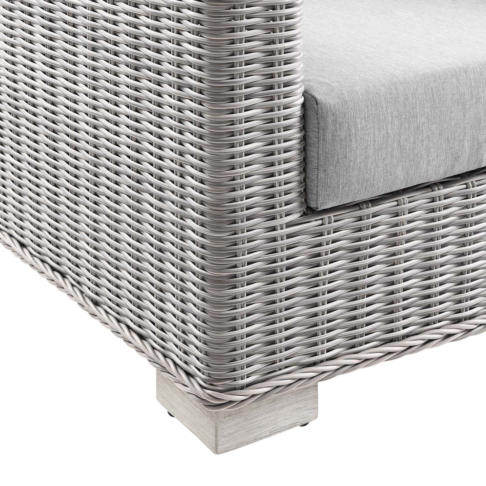 Modway Conway Outdoor Patio Wicker Rattan Armchair | Outdoor Sofas, Loveseats & Sectionals | 