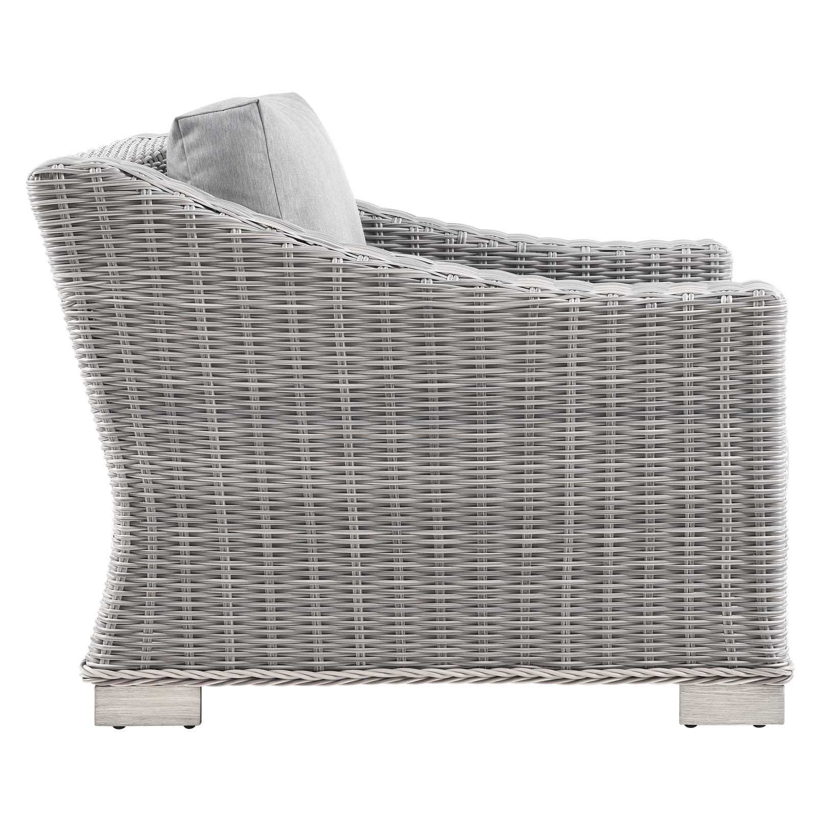 Modway Conway Outdoor Patio Wicker Rattan Armchair | Outdoor Sofas, Loveseats & Sectionals | 