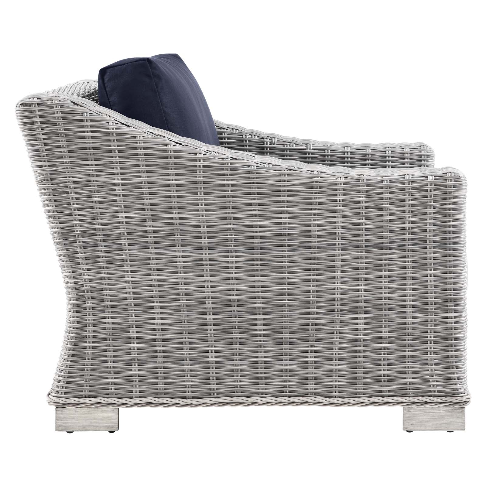 Modway Conway Outdoor Patio Wicker Rattan Armchair | Outdoor Sofas, Loveseats & Sectionals | 