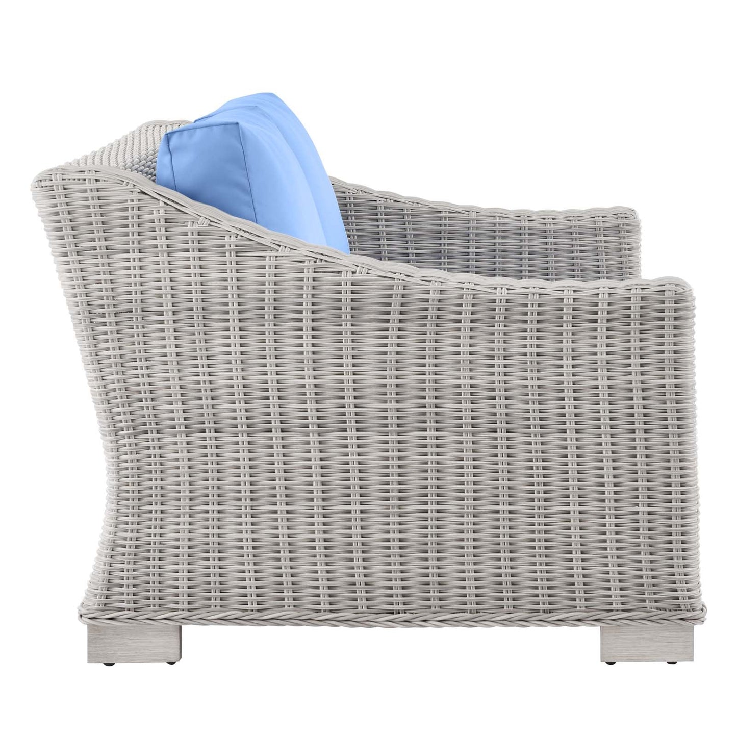 Modway Conway Outdoor Patio Wicker Rattan Loveseat | Outdoor Sofas, Loveseats & Sectionals | 
