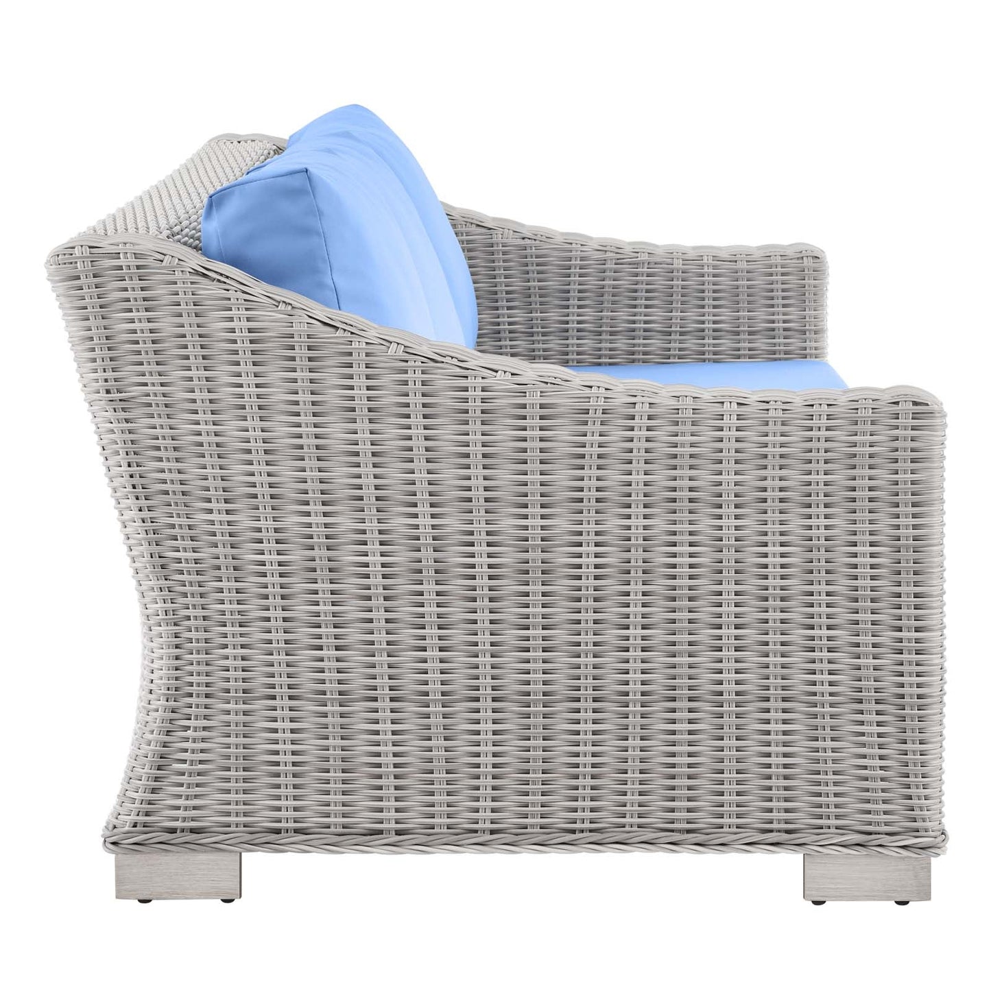 Modway Conway Outdoor Patio Wicker Rattan Sofa | Outdoor Sofas, Loveseats & Sectionals | 