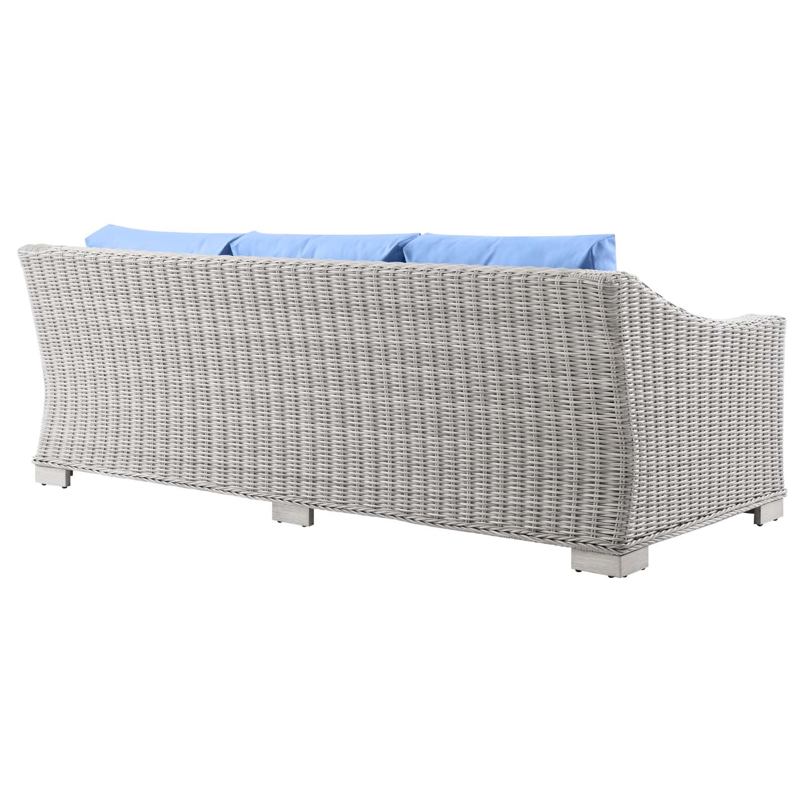 Modway Conway Outdoor Patio Wicker Rattan Sofa | Outdoor Sofas, Loveseats & Sectionals | 