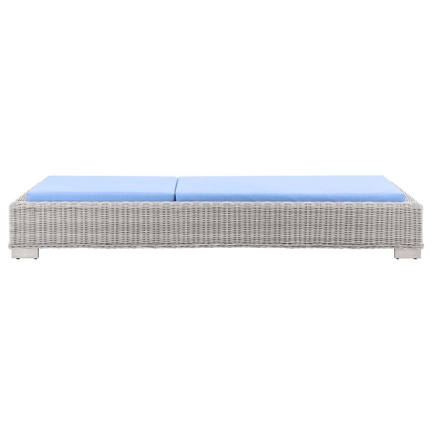 Modway Conway Outdoor Patio Wicker Rattan Chaise Lounge | Outdoor Patio Daybed | 