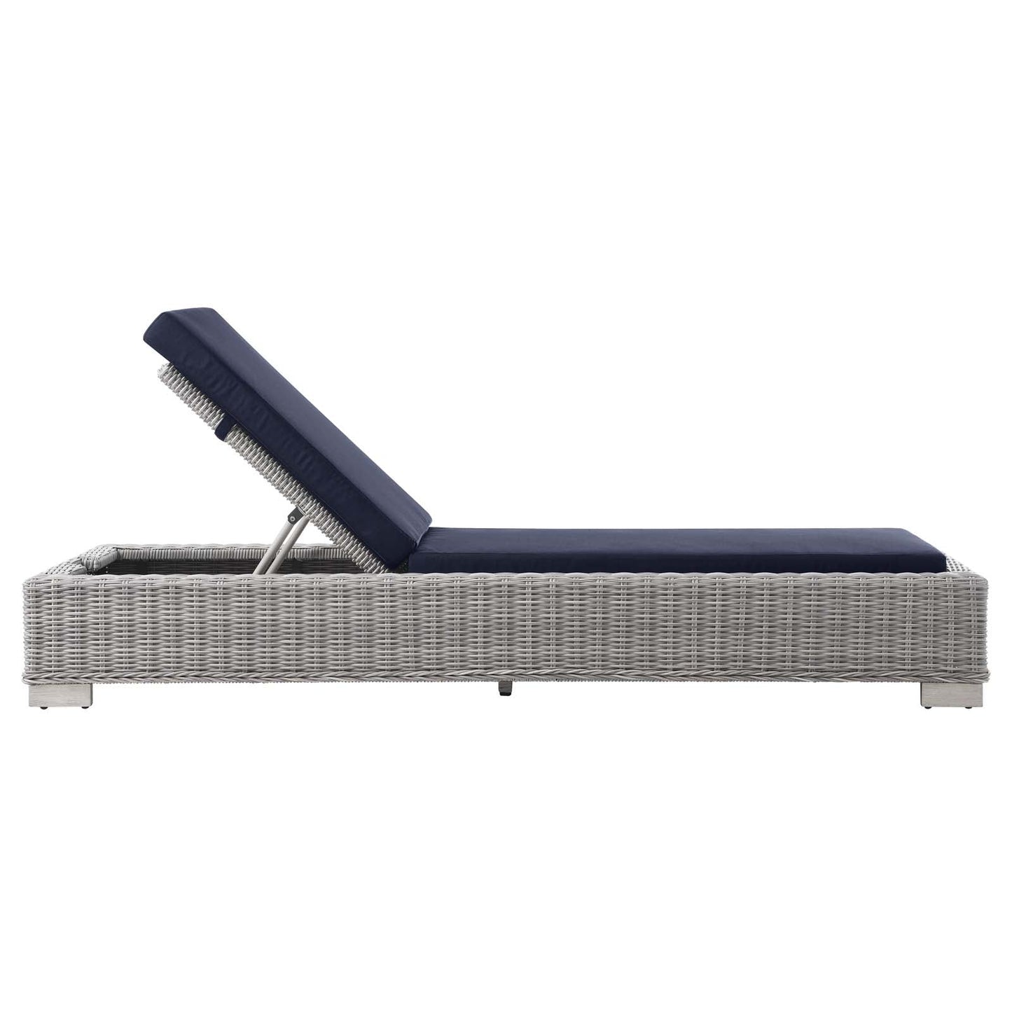 Modway Conway Outdoor Patio Wicker Rattan Chaise Lounge | Outdoor Patio Daybed | 