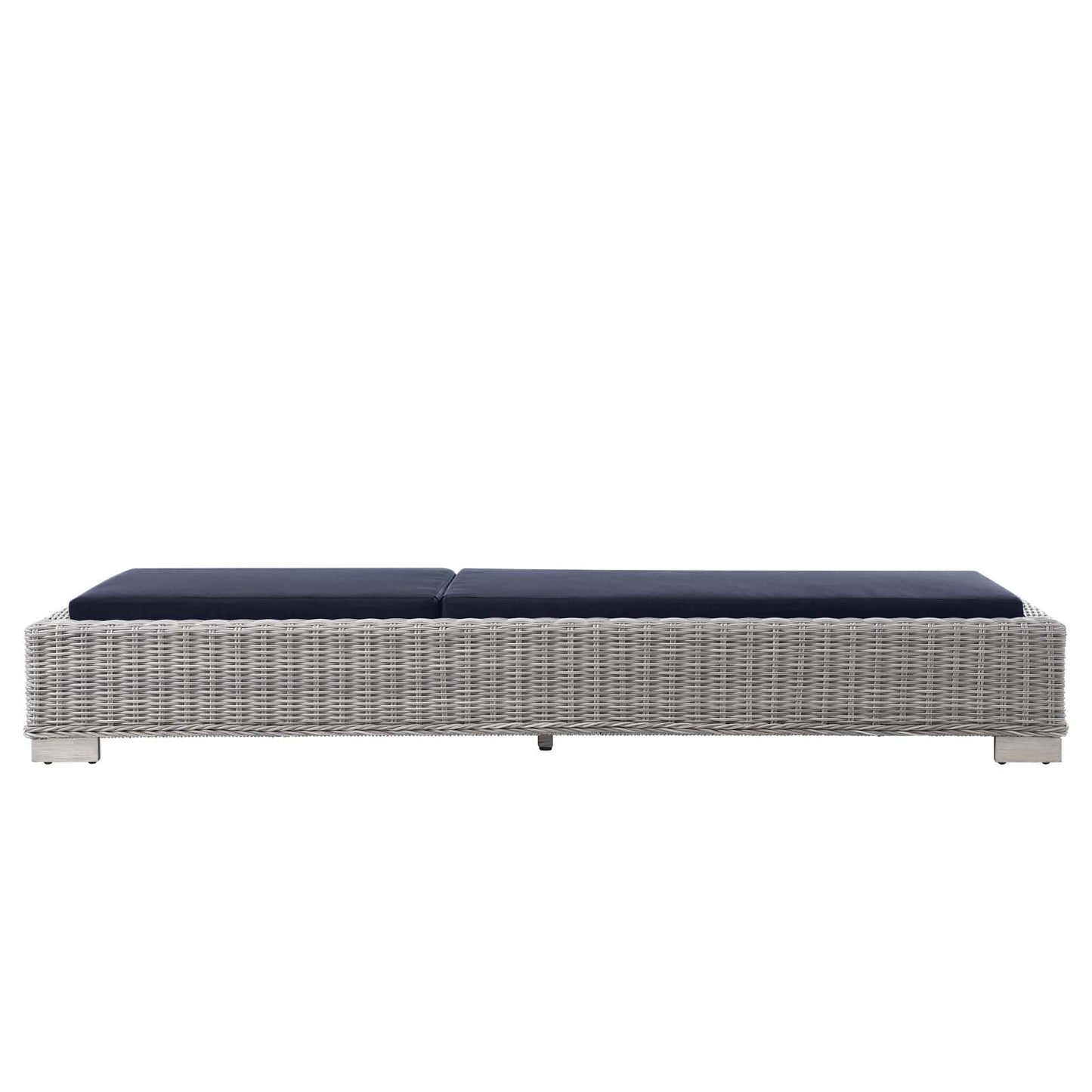 Modway Conway Outdoor Patio Wicker Rattan Chaise Lounge | Outdoor Patio Daybed | 