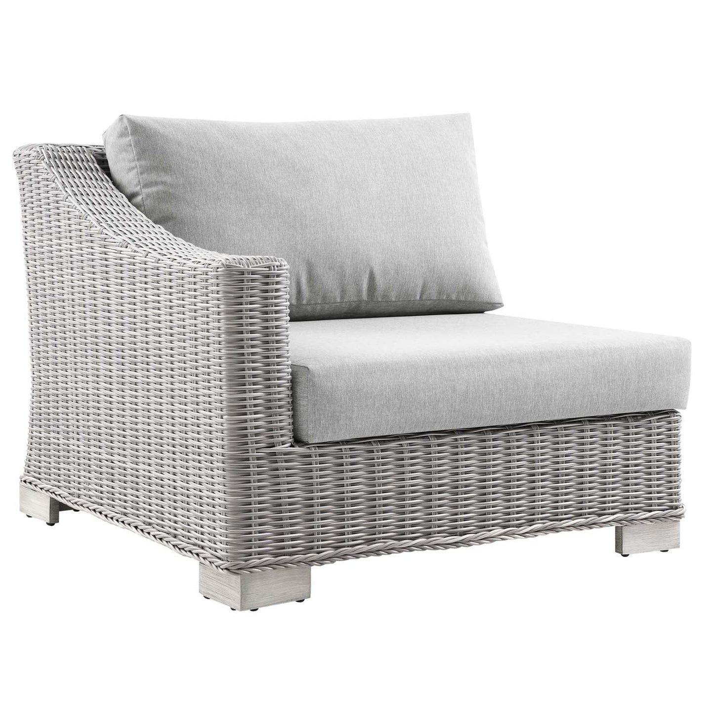 Modway Conway Outdoor Patio Wicker Rattan Left-Arm Chair | Outdoor Chairs | 