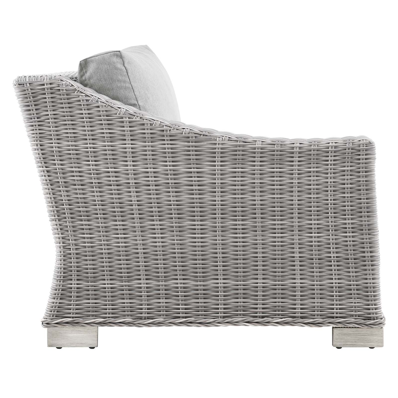 Modway Conway Outdoor Patio Wicker Rattan Left-Arm Chair | Outdoor Chairs | 