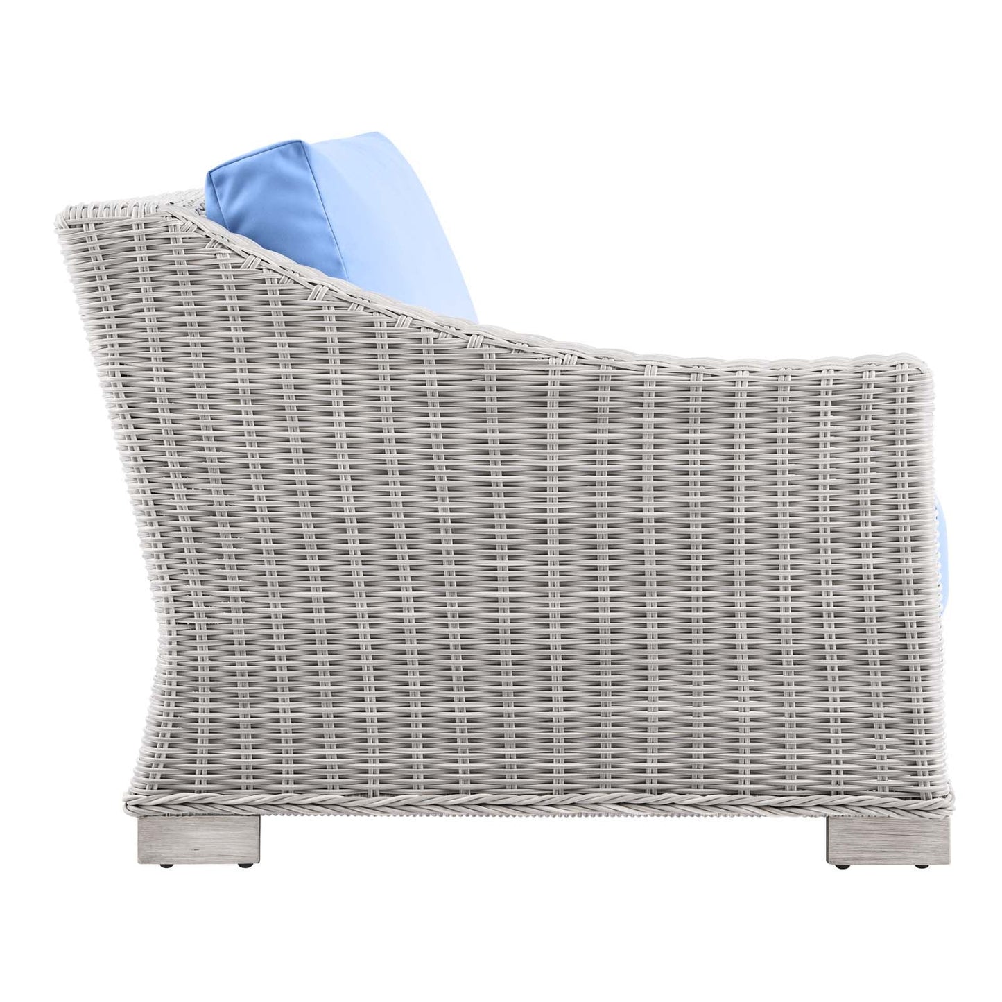 Modway Conway Outdoor Patio Wicker Rattan Left-Arm Chair | Outdoor Chairs | 