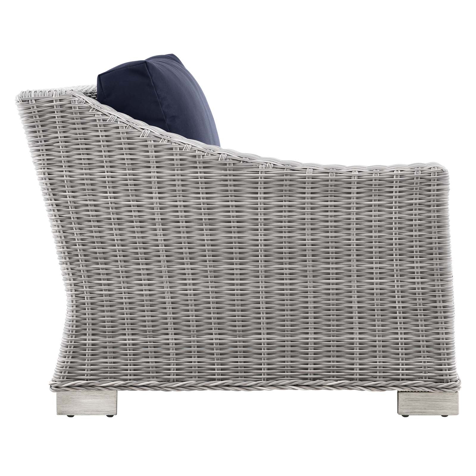Modway Conway Outdoor Patio Wicker Rattan Left-Arm Chair | Outdoor Chairs | 