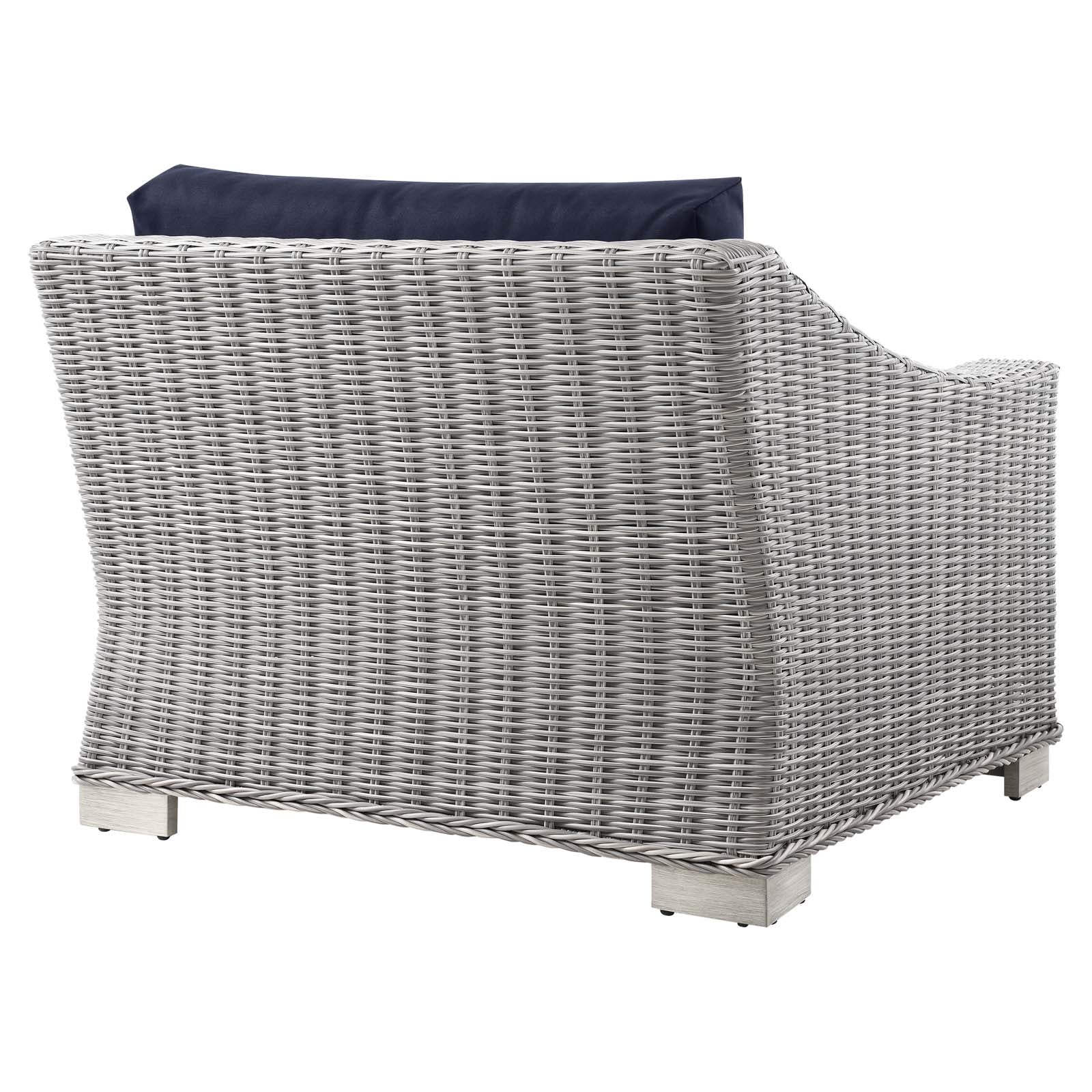 Modway Conway Outdoor Patio Wicker Rattan Left-Arm Chair | Outdoor Chairs | 