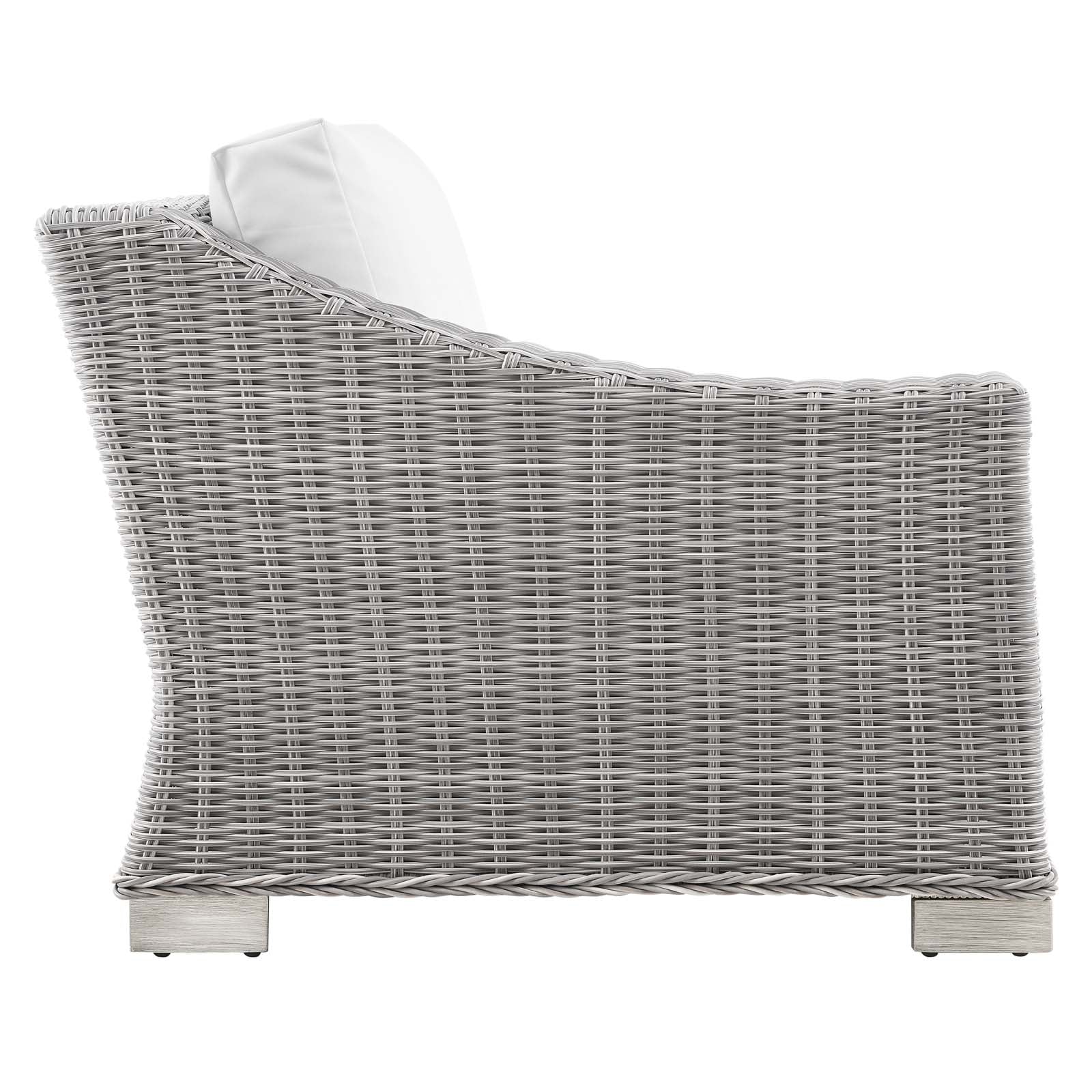 Modway Conway Outdoor Patio Wicker Rattan Left-Arm Chair | Outdoor Chairs | 