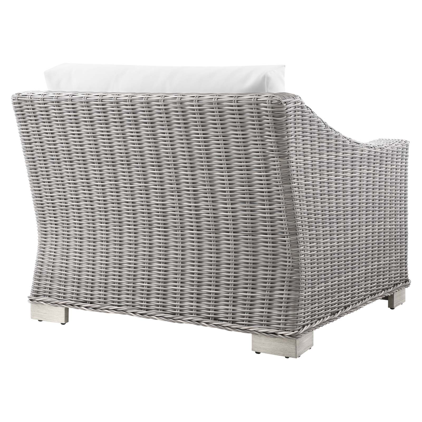 Modway Conway Outdoor Patio Wicker Rattan Left-Arm Chair | Outdoor Chairs | 