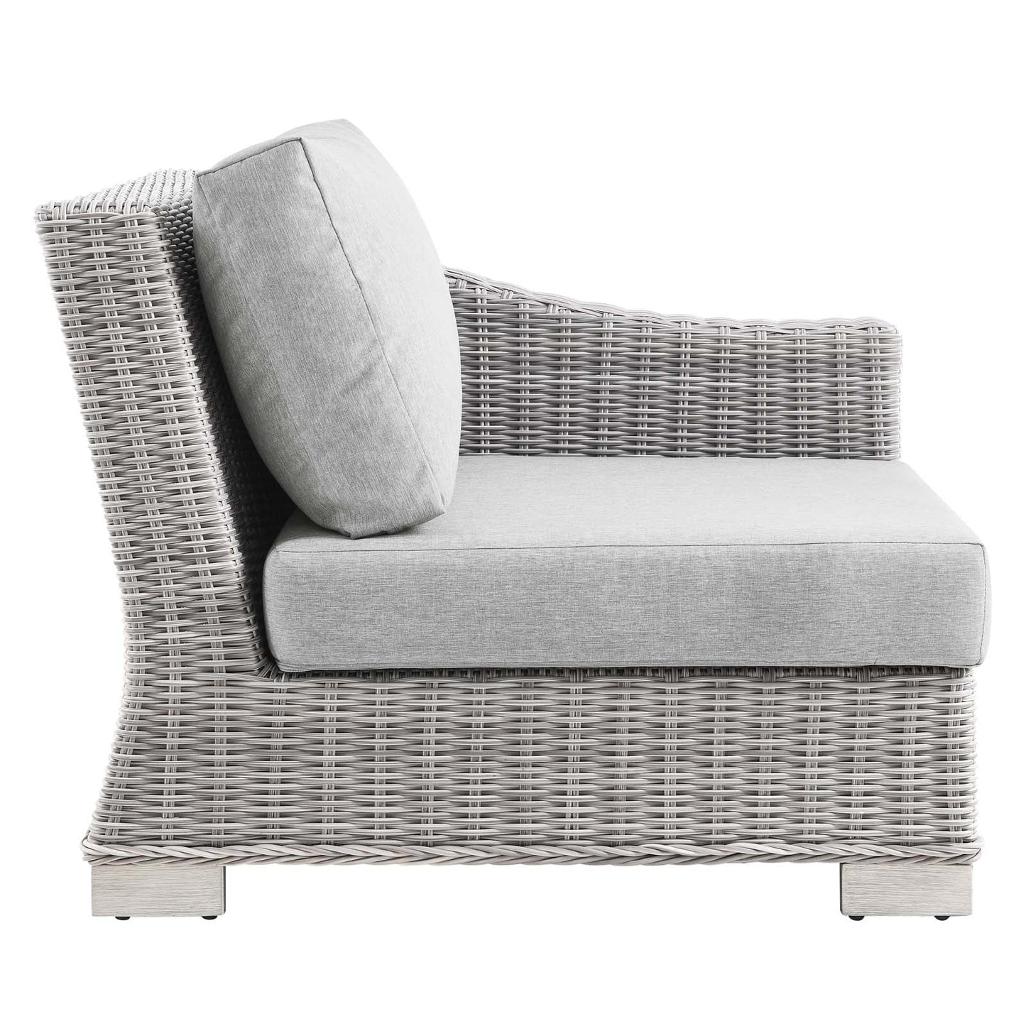 Modway Conway Outdoor Patio Wicker Rattan Right-Arm Chair | Outdoor Chairs | 