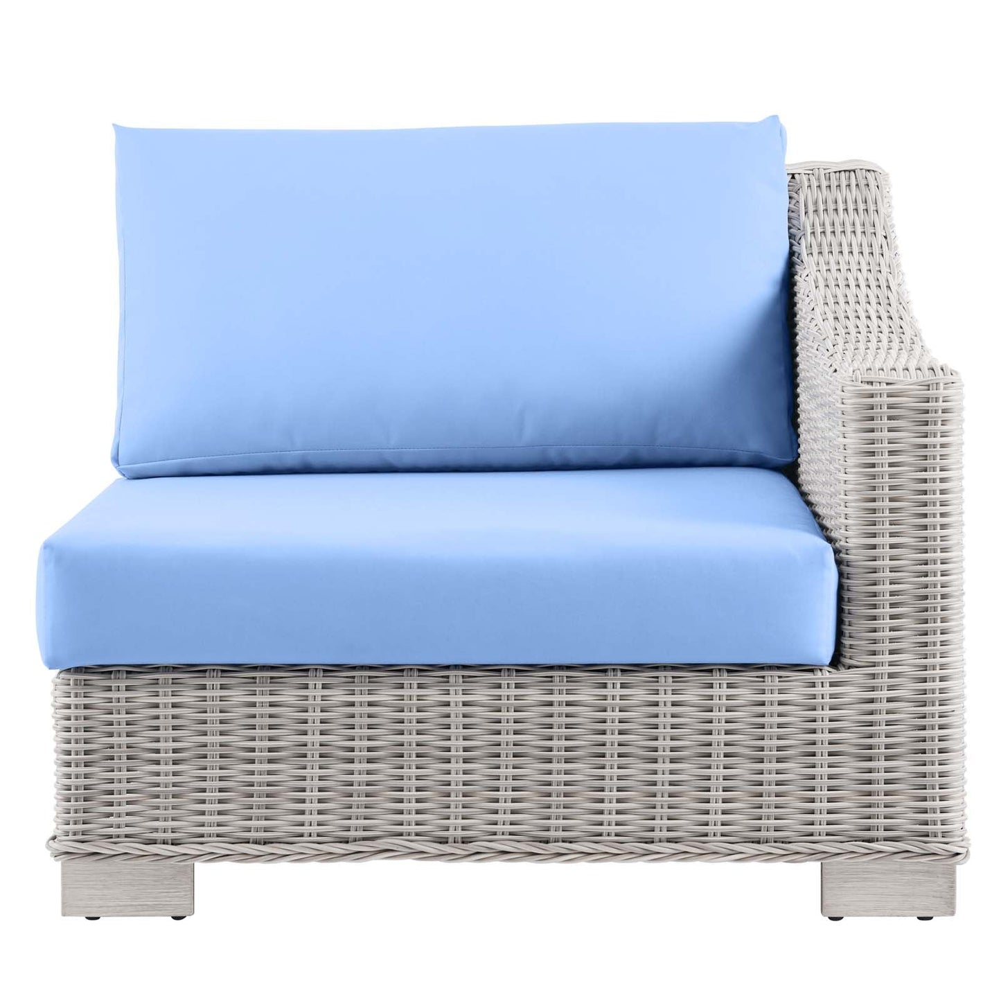 Modway Conway Outdoor Patio Wicker Rattan Right-Arm Chair | Outdoor Chairs | 