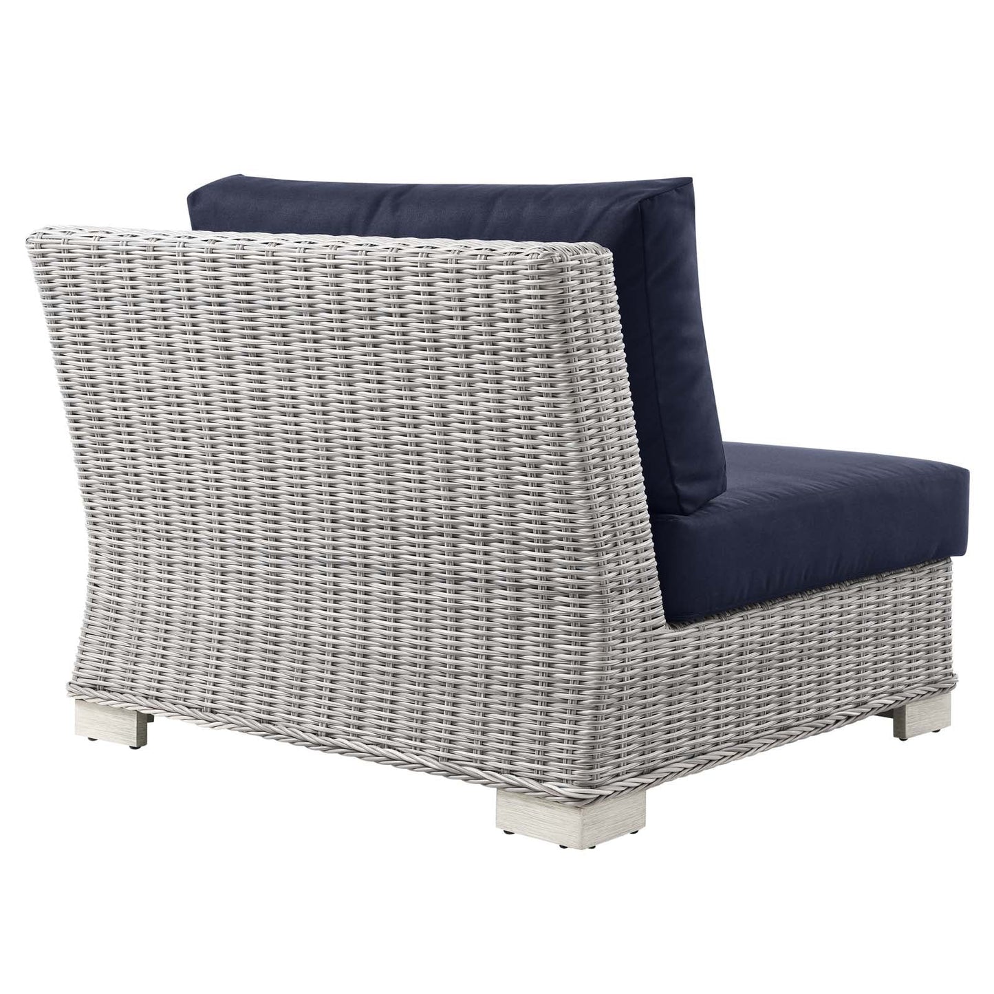 Modway Conway Outdoor Patio Wicker Rattan Right-Arm Chair | Outdoor Chairs | 