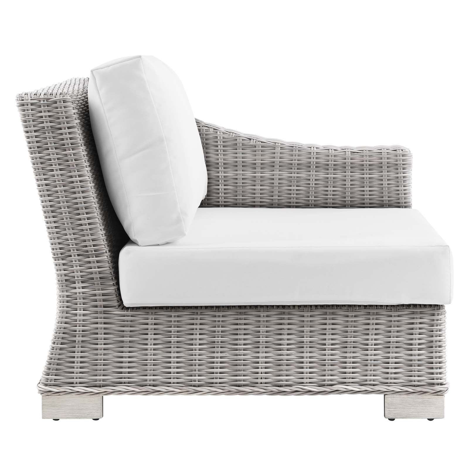 Modway Conway Outdoor Patio Wicker Rattan Right-Arm Chair | Outdoor Chairs | 
