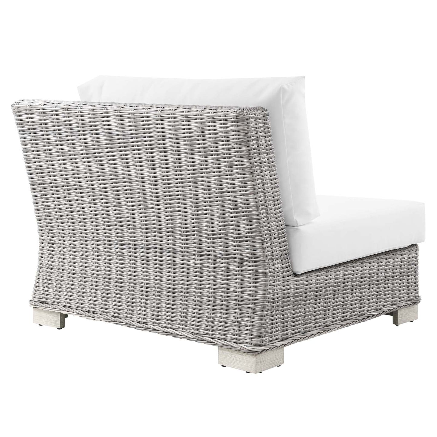 Modway Conway Outdoor Patio Wicker Rattan Right-Arm Chair | Outdoor Chairs | 