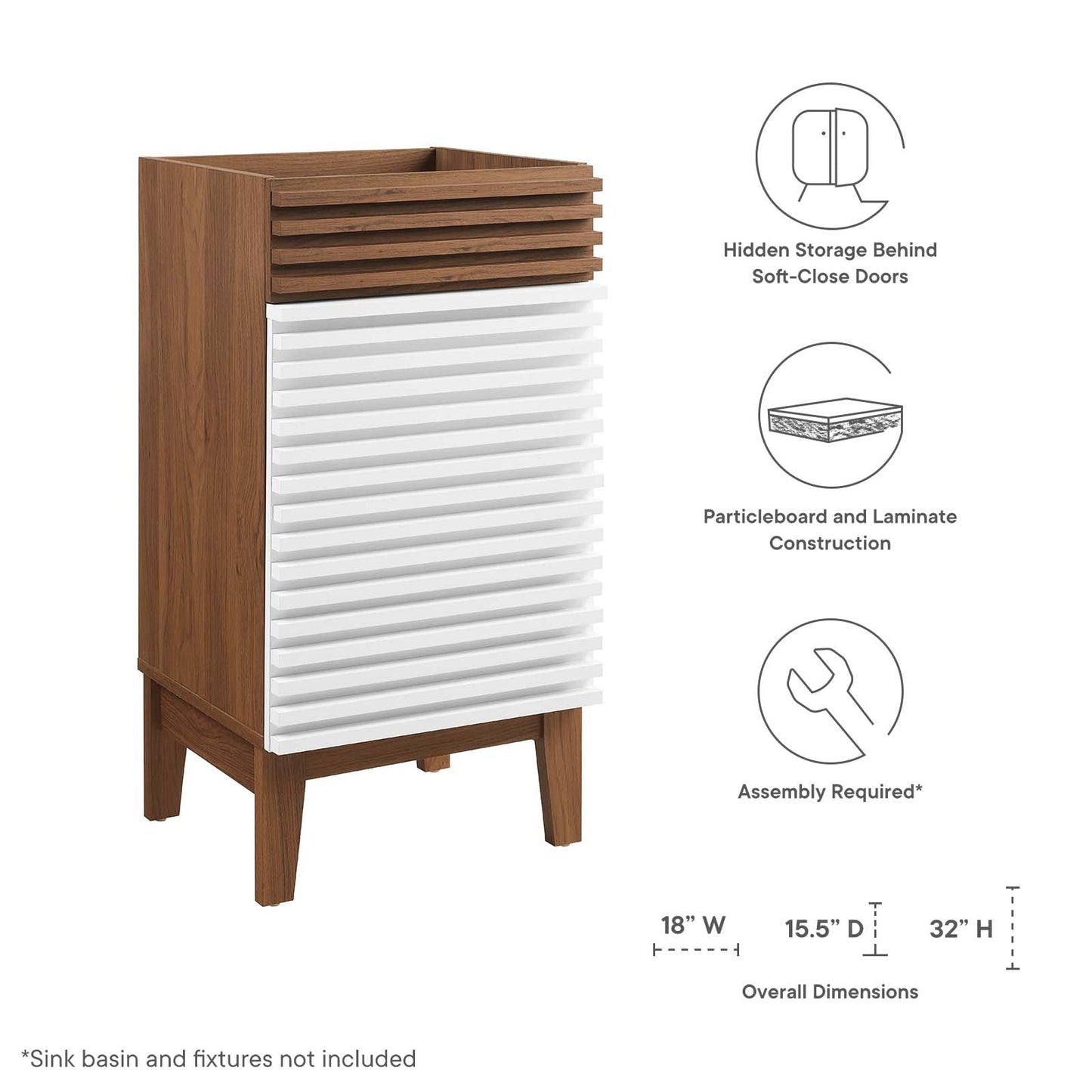 Render 18" Bathroom Vanity Cabinet By Modway - EEI-4849 | Bathroom Accessories | Modishstore - 47