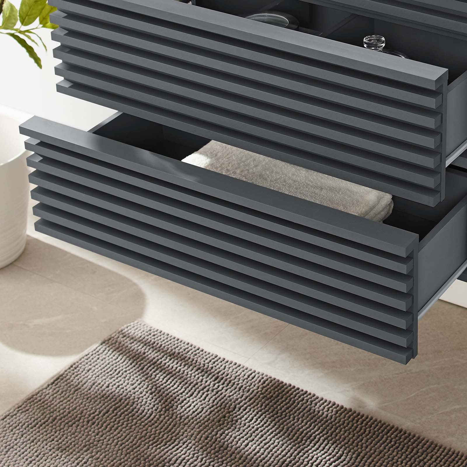 Render 30" Wall-Mount Bathroom Vanity By Modway - EEI-4850 | Bathroom Accessories | Modishstore - 14